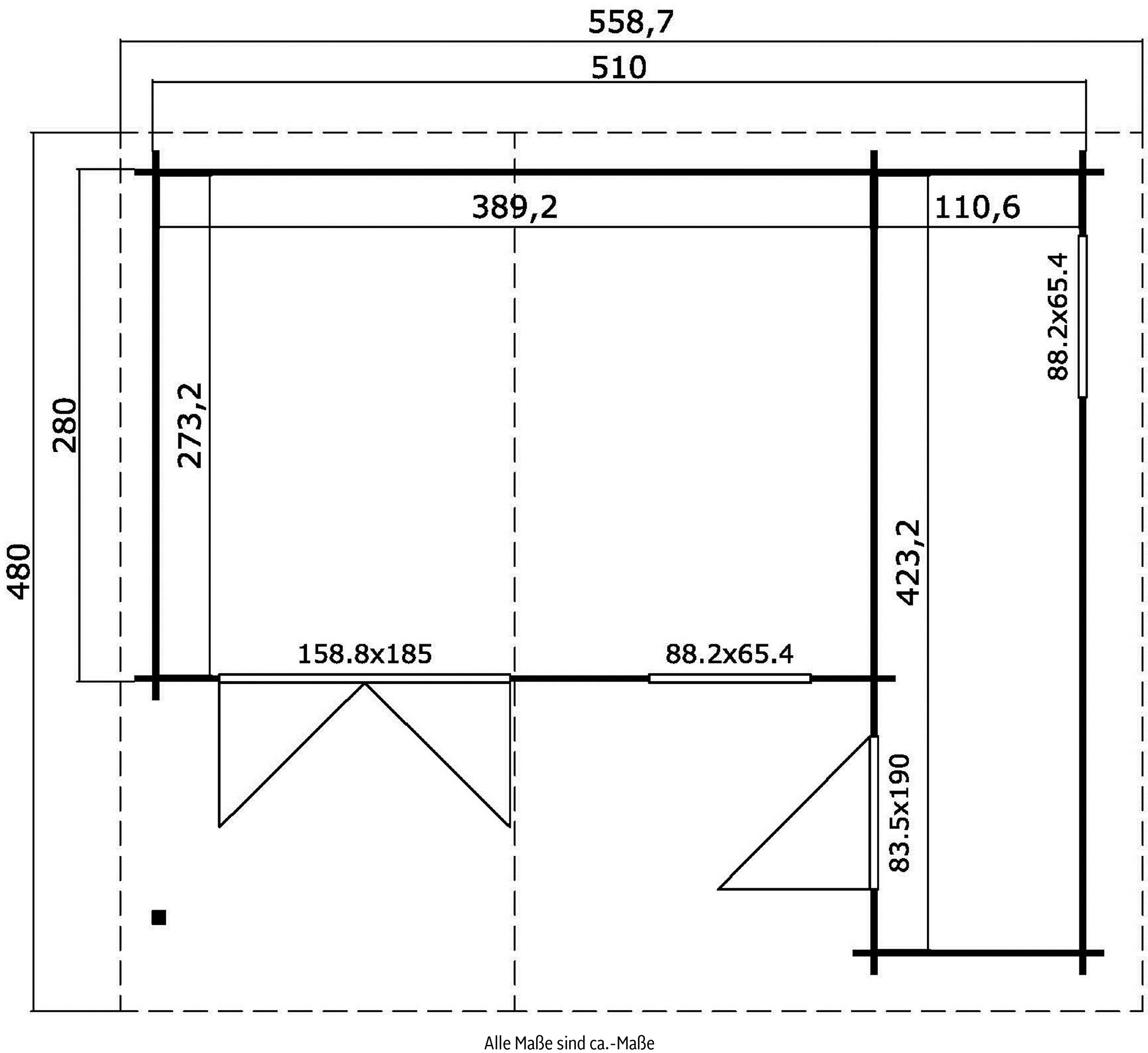 LASITA MAJA Gartenhaus »LITTLE ROCK«