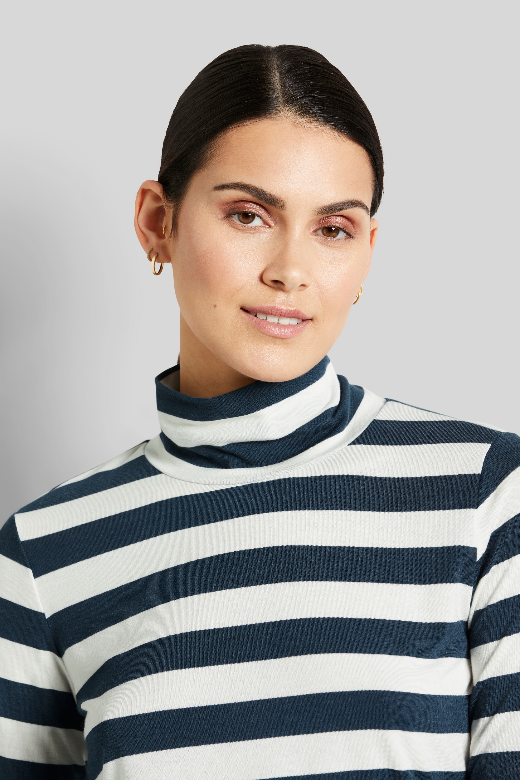 bugatti Langarmshirt, mit Rollkragen