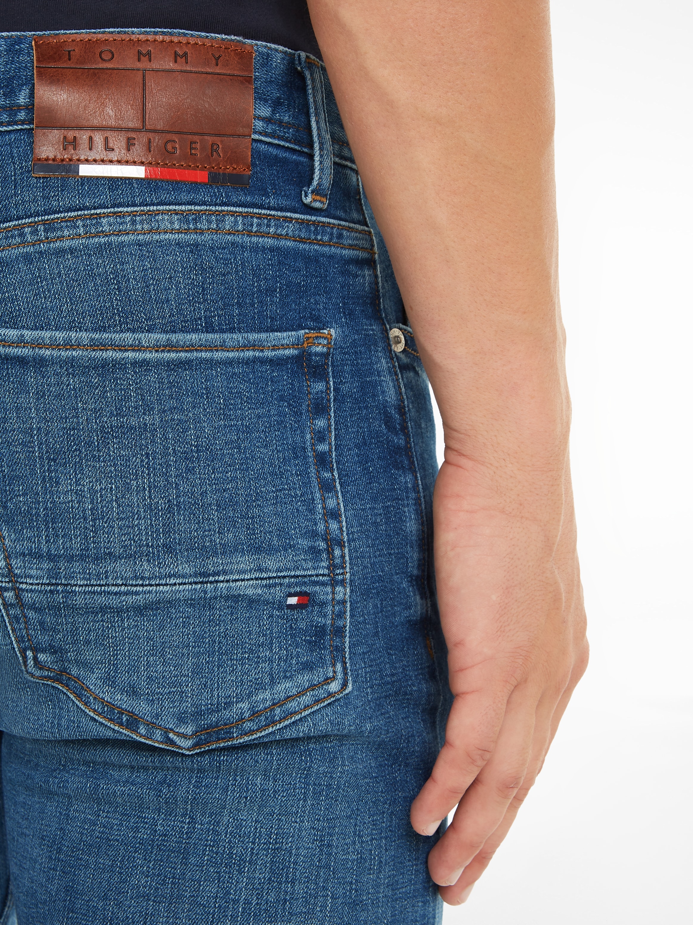 Tommy Hilfiger Slim-fit-Jeans »SLIM BLEECKER PSTR CROW BLACK«