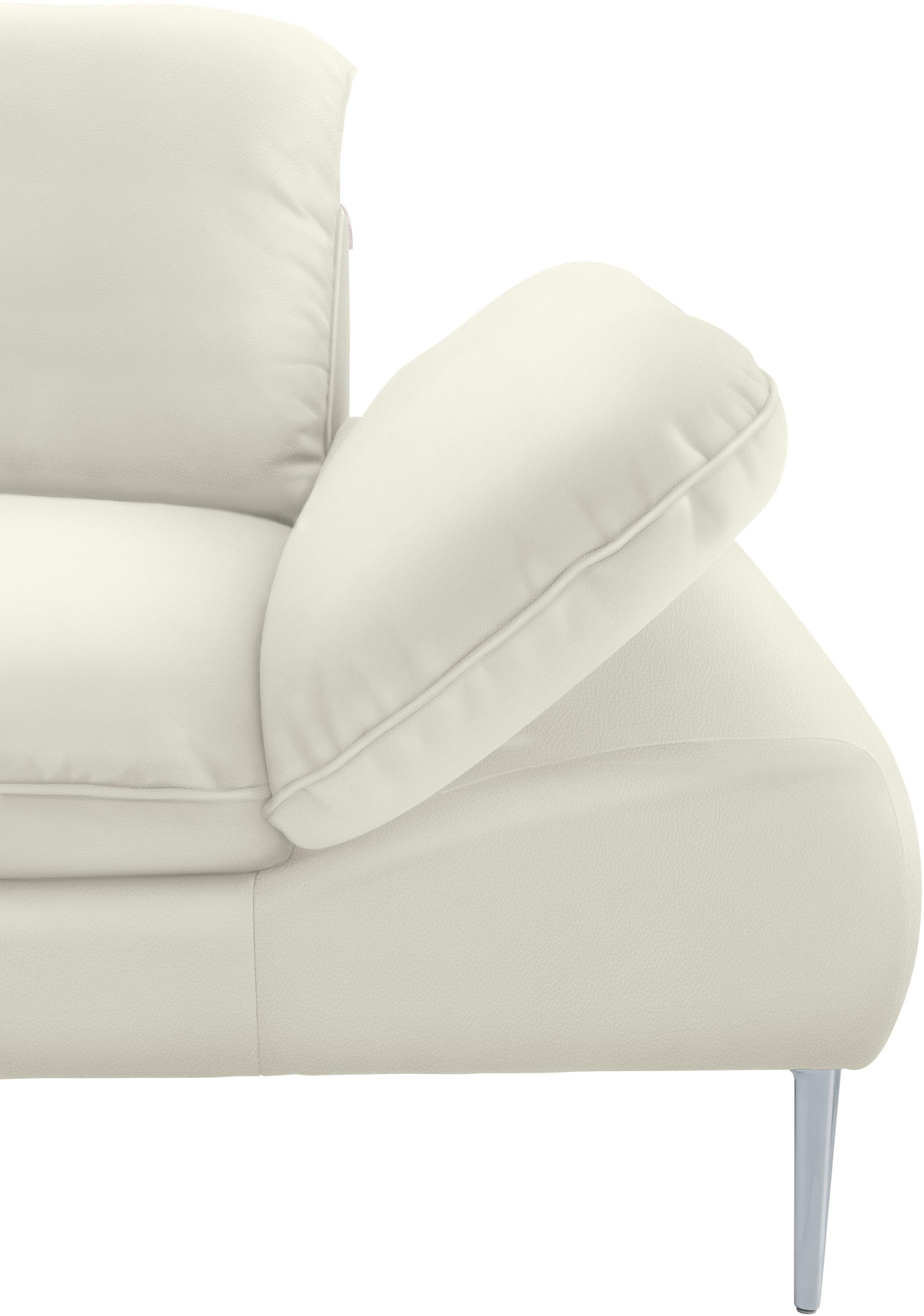 W.SCHILLIG Ecksofa »enjoy&MORE, Designsofa, elegant und bequem, L-Form«, mit Sitztiefenverstellung, Füße silber matt, Breite 310 cm