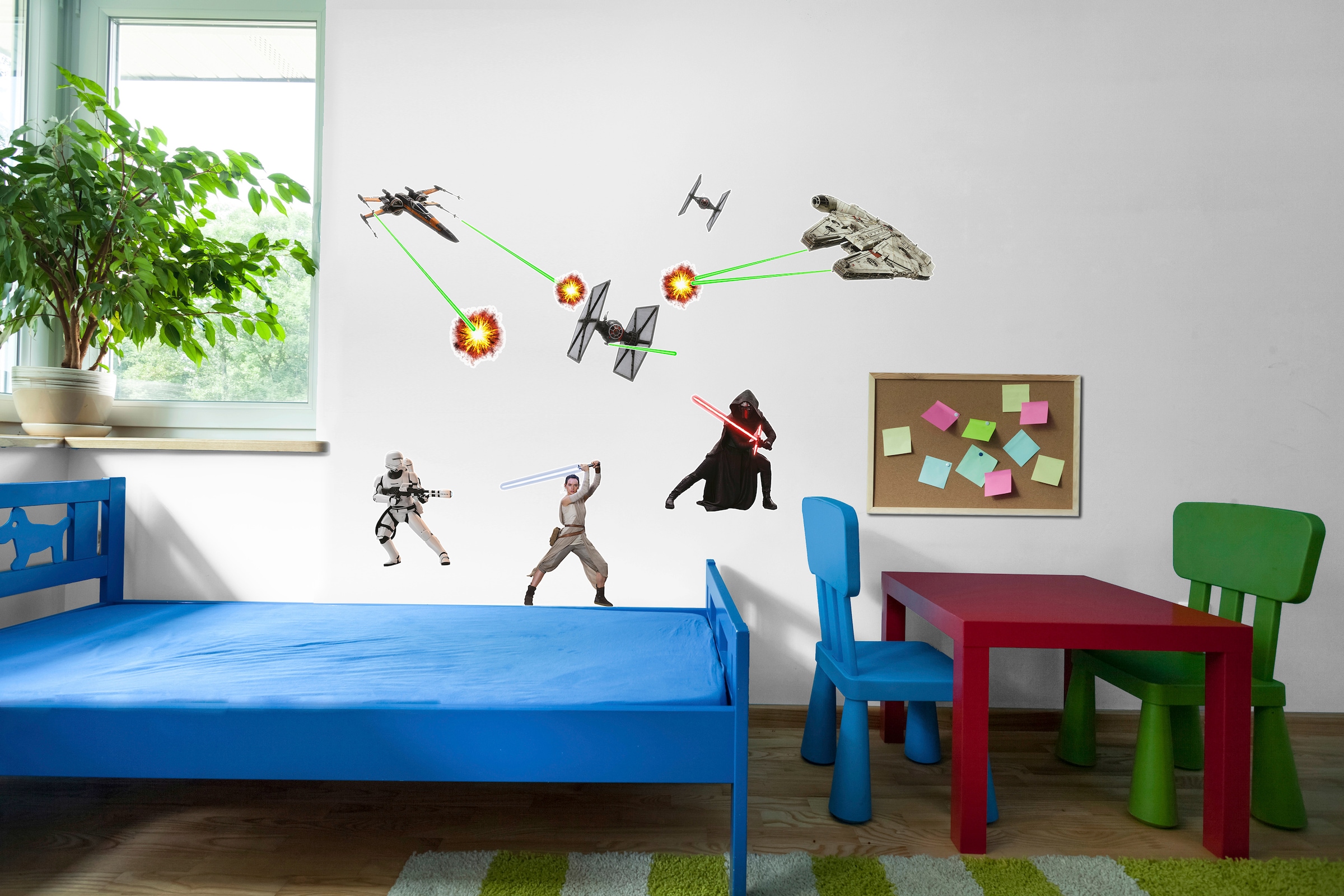 Komar Wandtattoo »Star Wars EP7 - Größe 50 x 70 cm«, (17 St.), selbstklebend, Wandsticker, Kinderzimmer