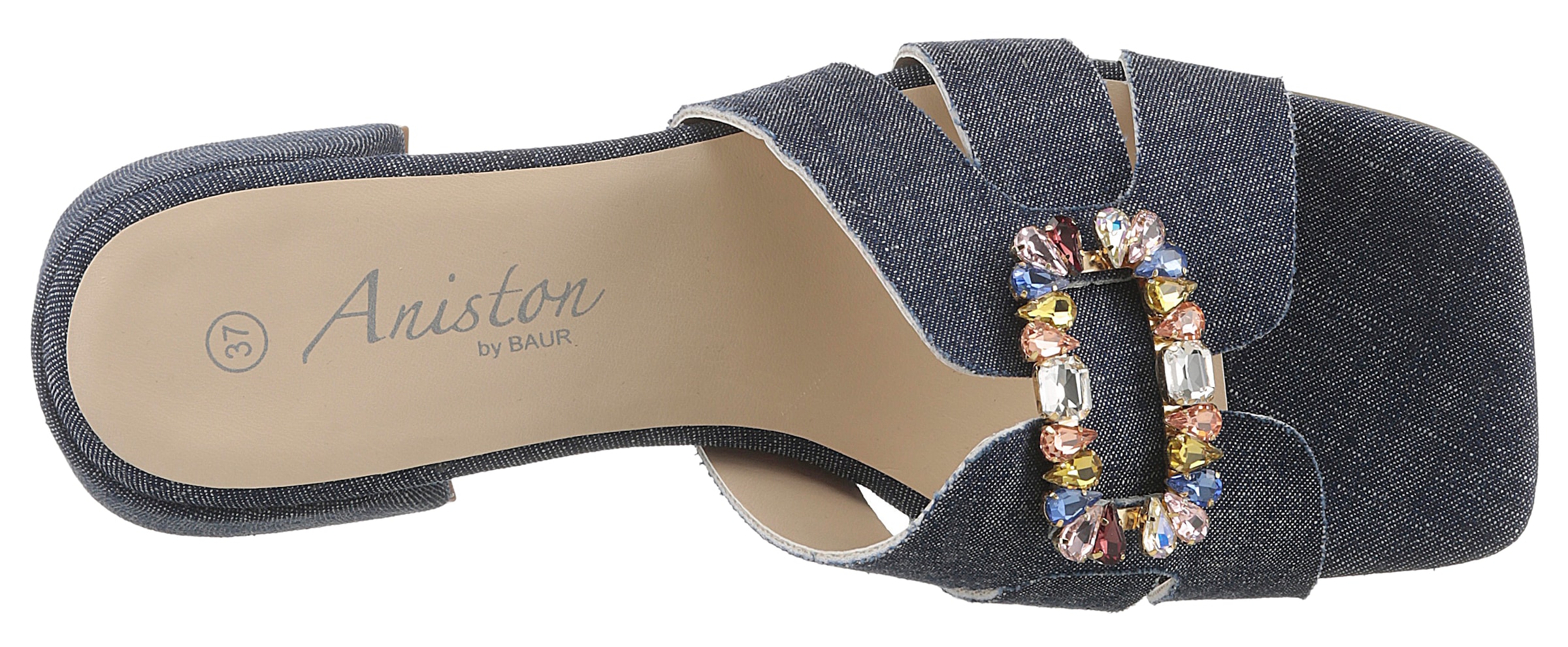 Aniston SHOES Pantolette, Sommerschuh, Festtagsschuh, Blockabsatz - NEUE KOLLEKTION