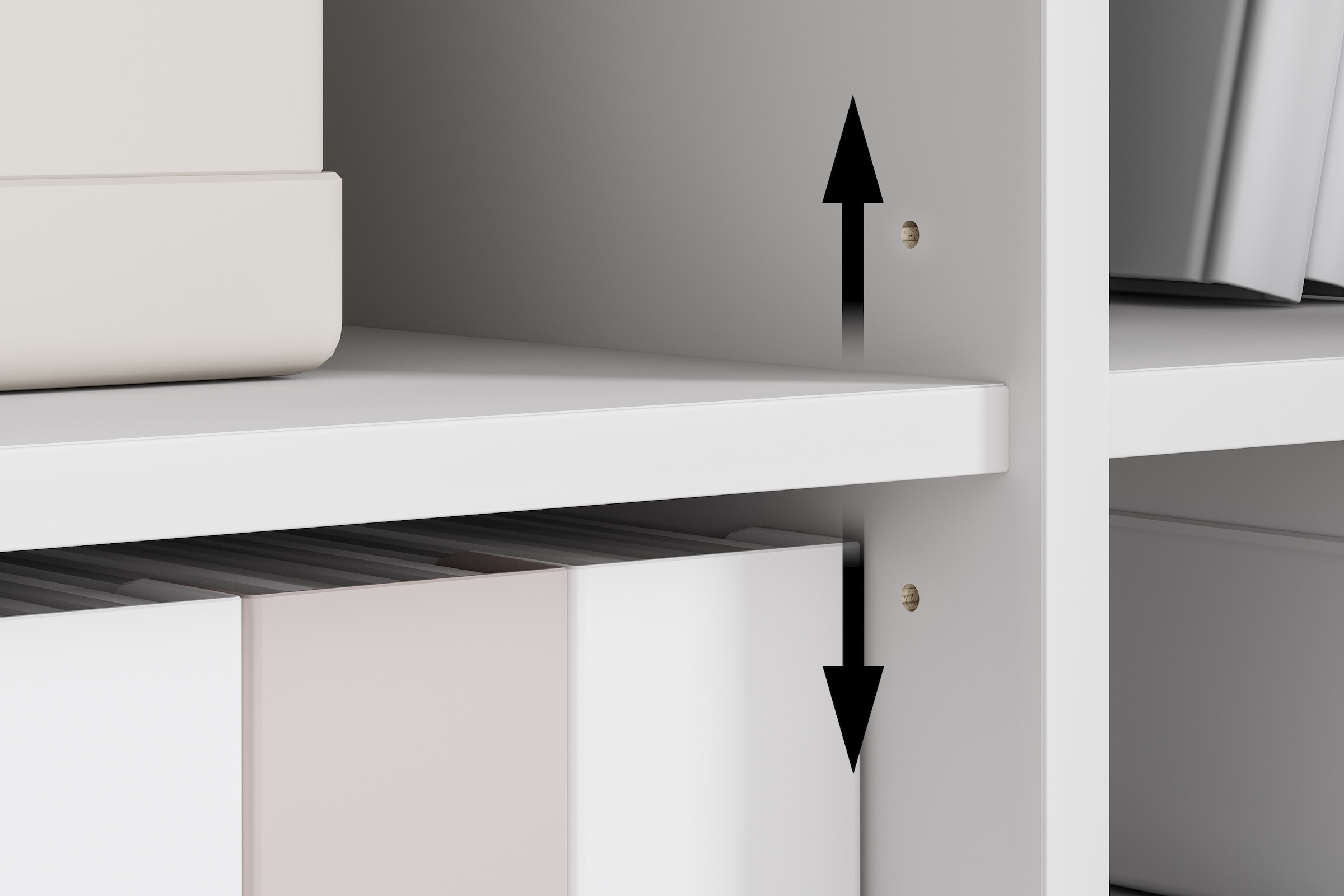INOSIGN PC-Schrank »Kenia, Sekretär, Home Office«, (1 St.), Mit Push-to-open, Tastaturauszug und praktischem Stauraum