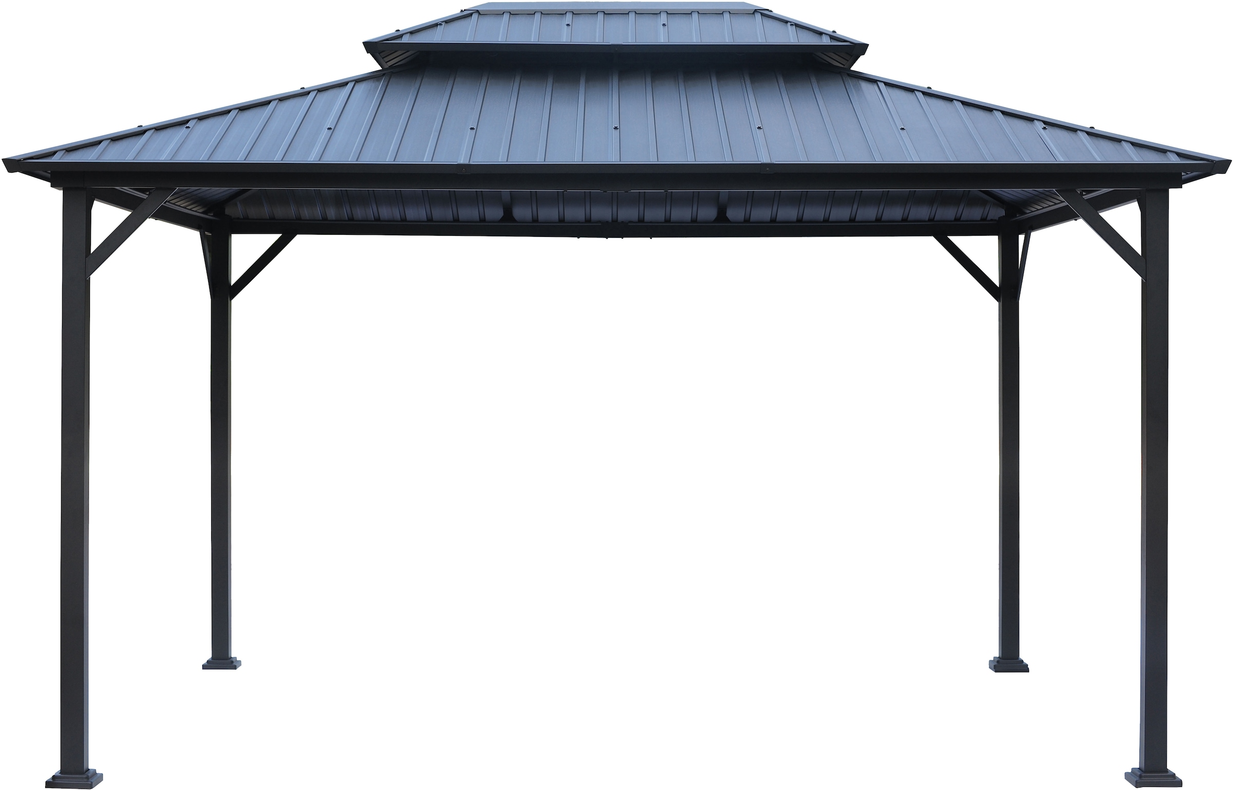 KONIFERA Pavillon »Thasos« mit Doppeldach, in BxT: 300x300 cm und 400x300 cm, ohne Seitenteile