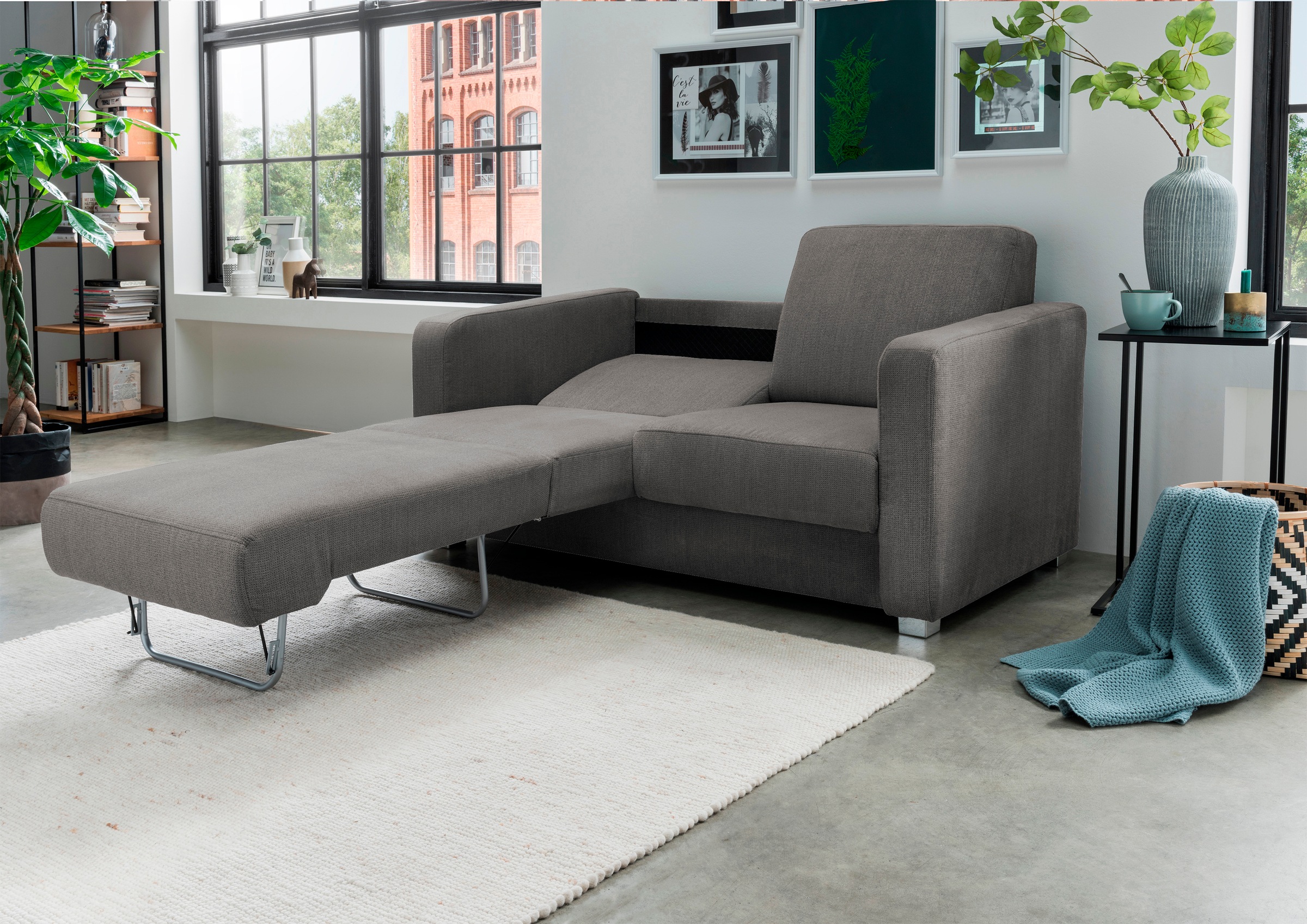 INOSIGN Schlafsofa »Mia Problemlöser Sofa, Einzelauszug, Bettsofa, zeitlos günstig online kaufen