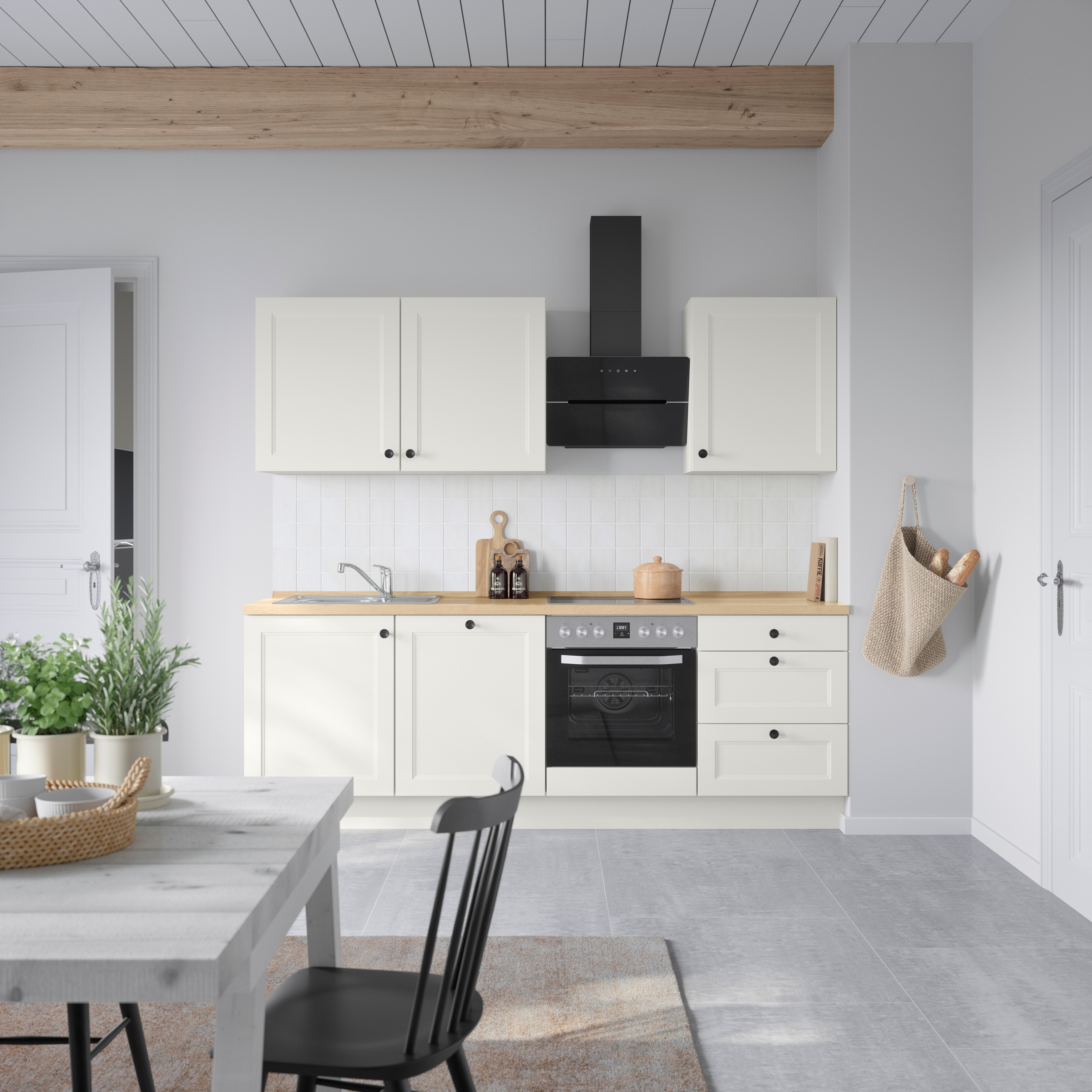 nobilia® Küchenzeile »"Cascada II"« vormontiert, Breite 240 cm, Ausrichtung wählbar, wahlw. mit E-Geräten