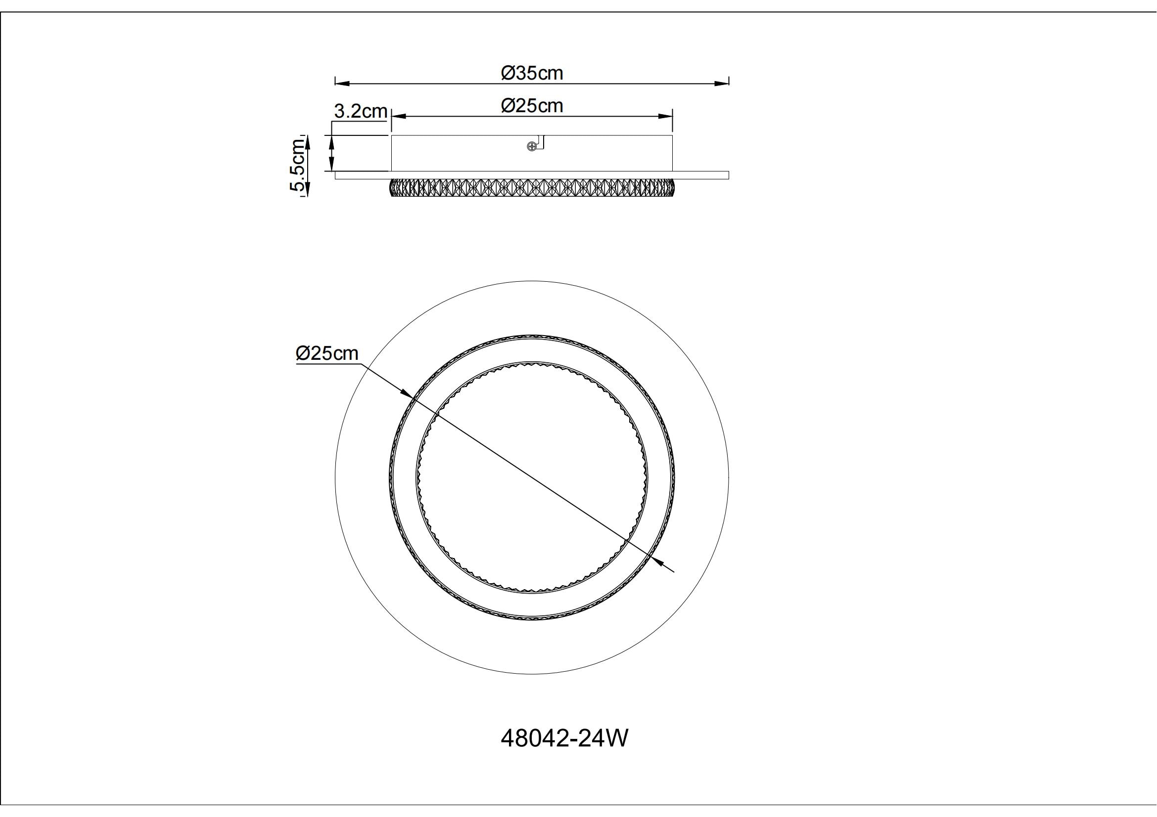 GLOBO LIGHTING Deckenleuchte »JAYDEN« LED-Modul 1 Stk. warmweiß - kaltweiß Deckenlampe Wohnzimmer-Leuchte Schlafzimmer-Leuchte Flur Küche