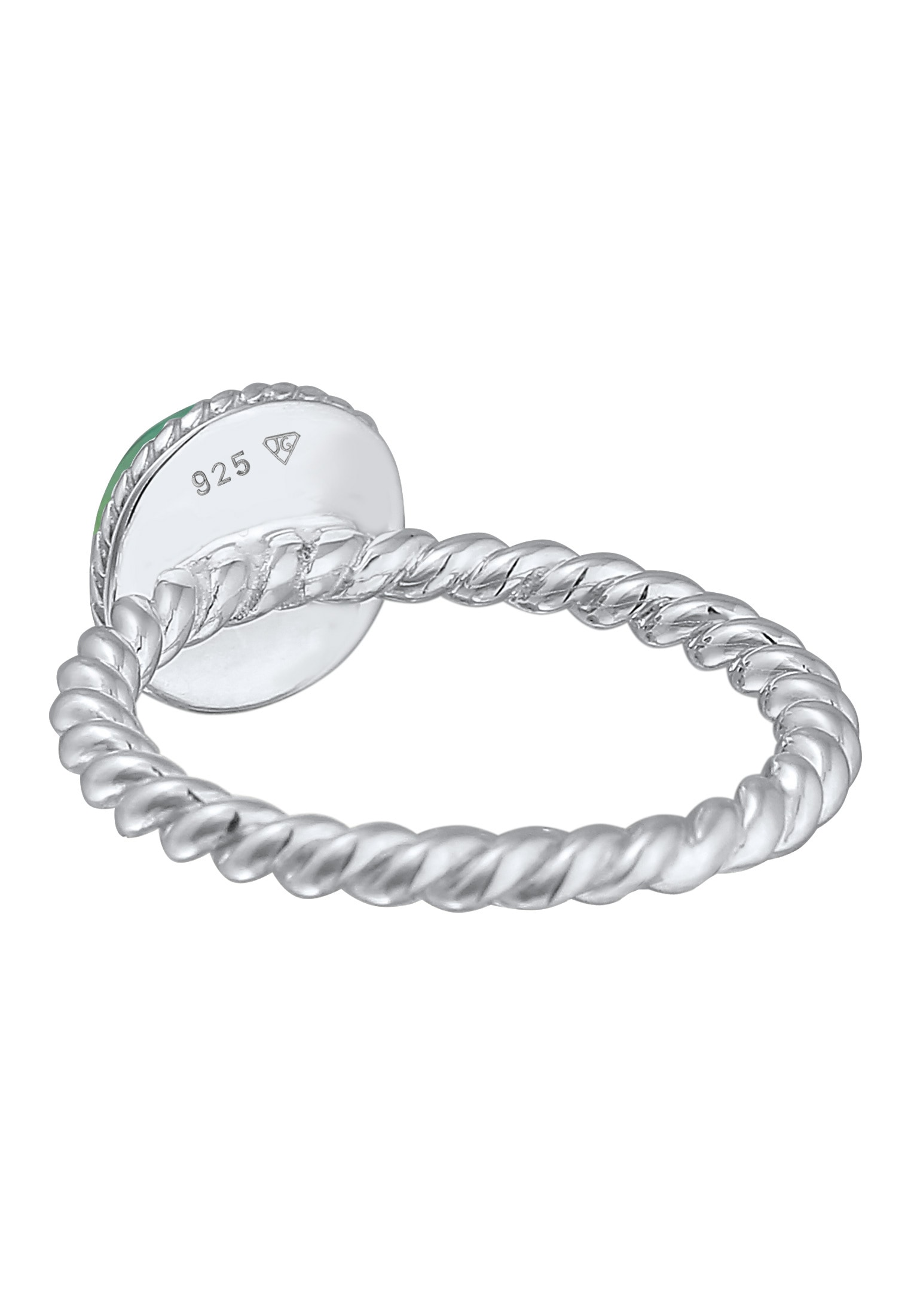 Nenalina Fingerring »Grüner Achat Geburtsstein Mai Trend 925 Silber«