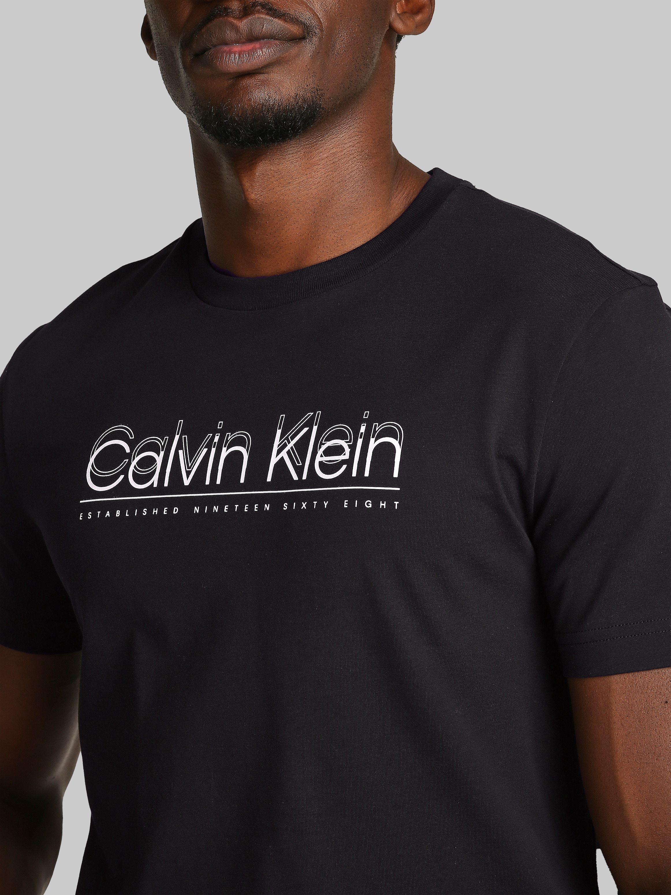 Calvin Klein T-Shirt »CP-DOUBLE LOGO T-SHIRT«, mit großem Logoschriftzug