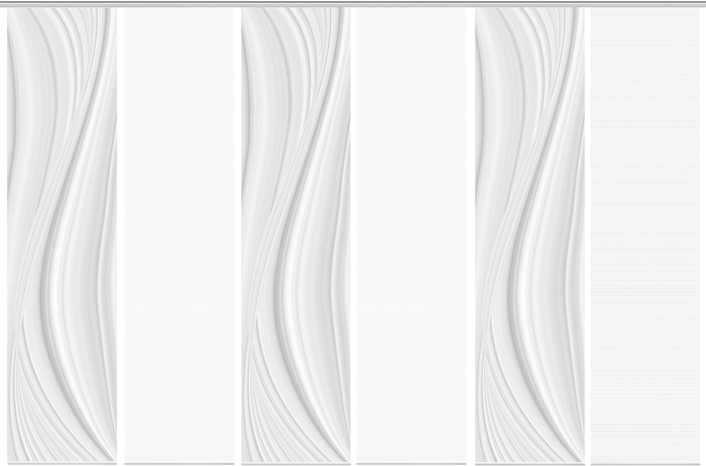 Vision S Schiebegardine »LAURINA 6er SET« Paneelwagen 6 Stk. tlg. Schiebevorhang Digidruck 6er Set LAURINA