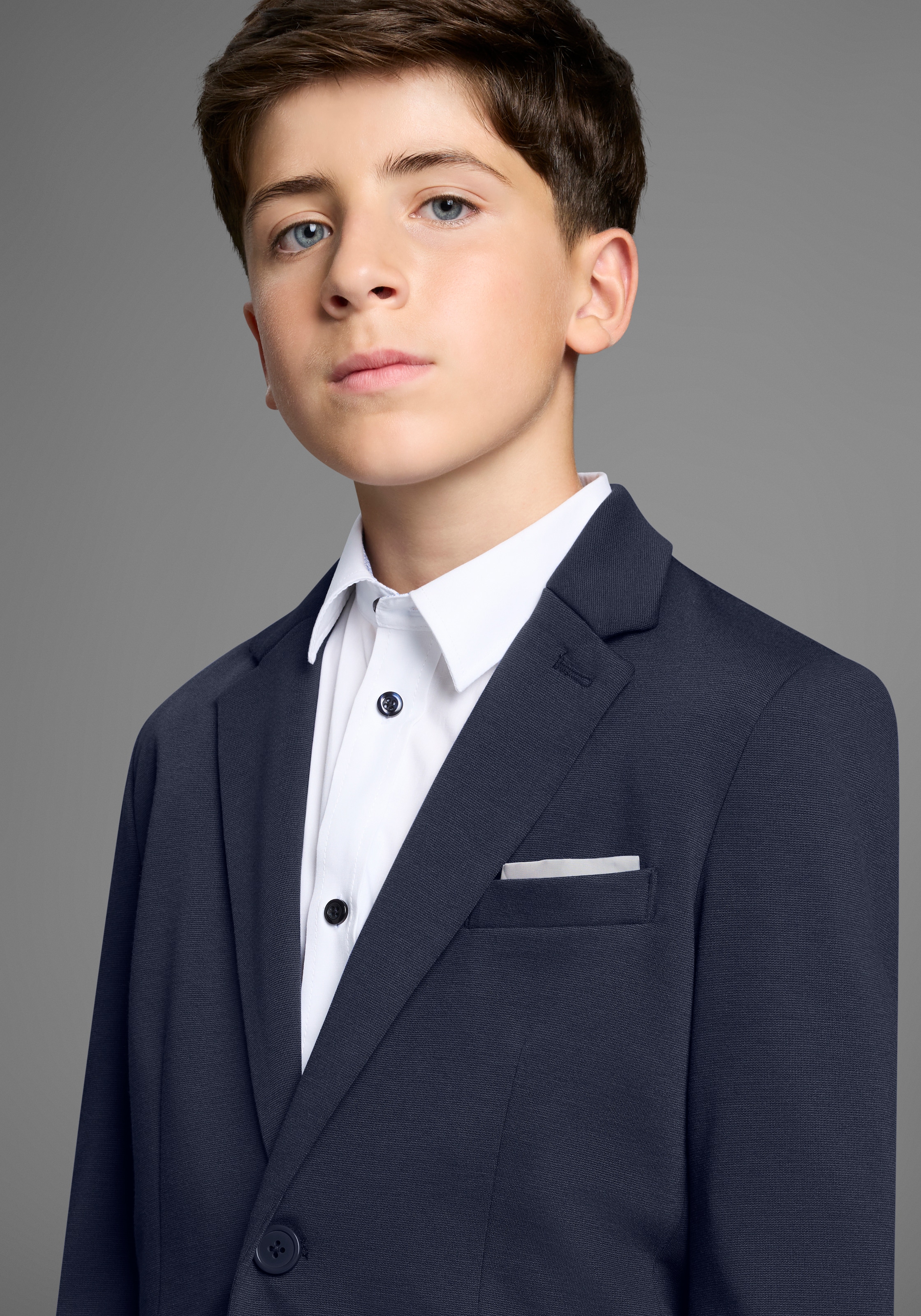 Bruno Banani Anzug »2tlg. Jersey Anzug für Jungen« Set, Sakko & Hose, 2 tlg. Basic Für jeden Anlass passend. Eleganter Jersey Anzug für TEENS
