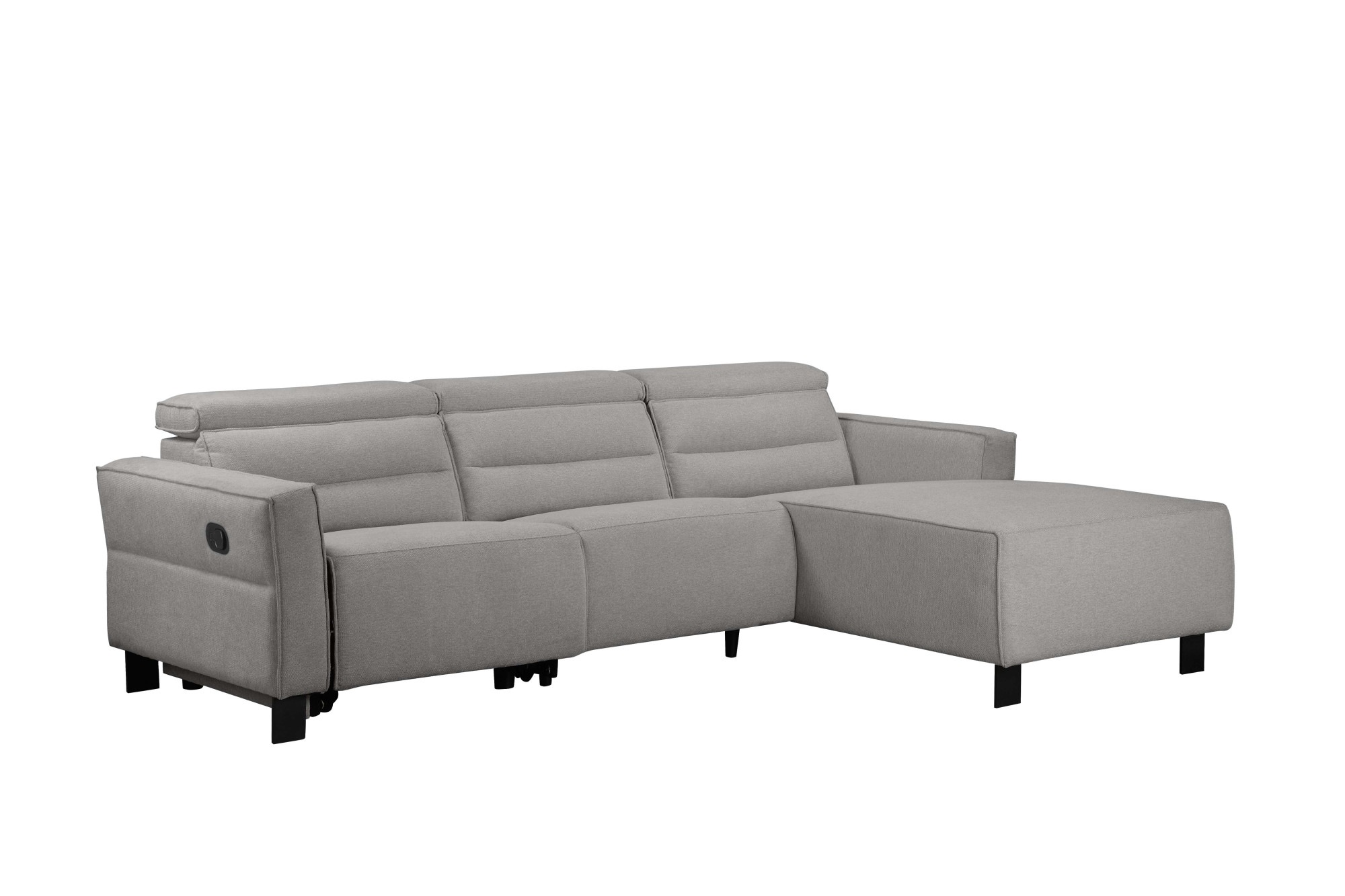 Places of Style Ecksofa »Carpari, L-Form, 263 cm, manuelle o. elektrische Relaxfunktion,«, USB A/C und Kopfteilverstellg