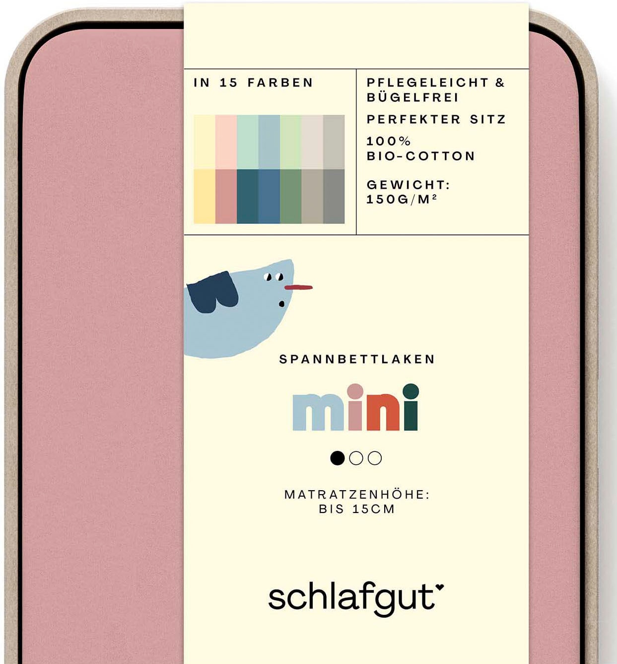 Schlafgut Spannbettlaken »Casual Mini Spannbettlaken«, für Kinder, MADE IN GREEN by OEKO-TEX®