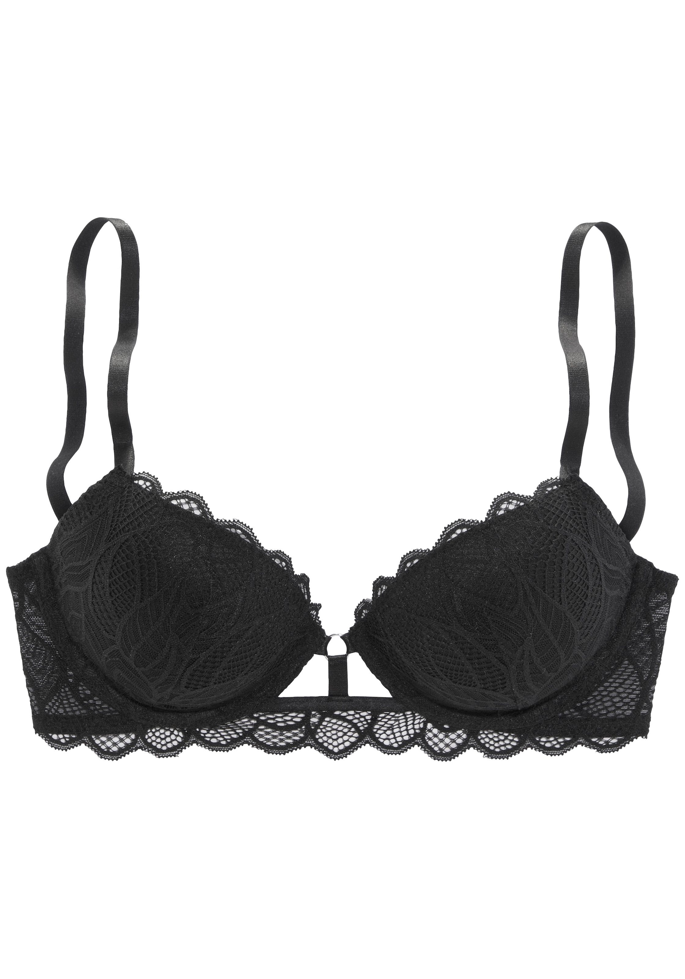LASCANA Push-up-BH, mit Bügel und integriertem Kissen aus feiner Spitze, sexy Dessous