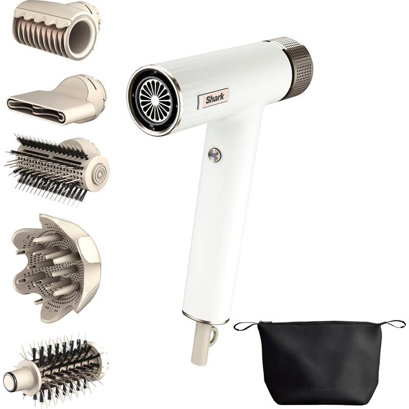 SHARK Multihaarstyler »SpeedStyle HD352EU« 5 Aufsätze 5 Aufsätze zum Glätten, Wellen und Stylen Weiß Die Styling-Aufsätze passen Temperatur- und...