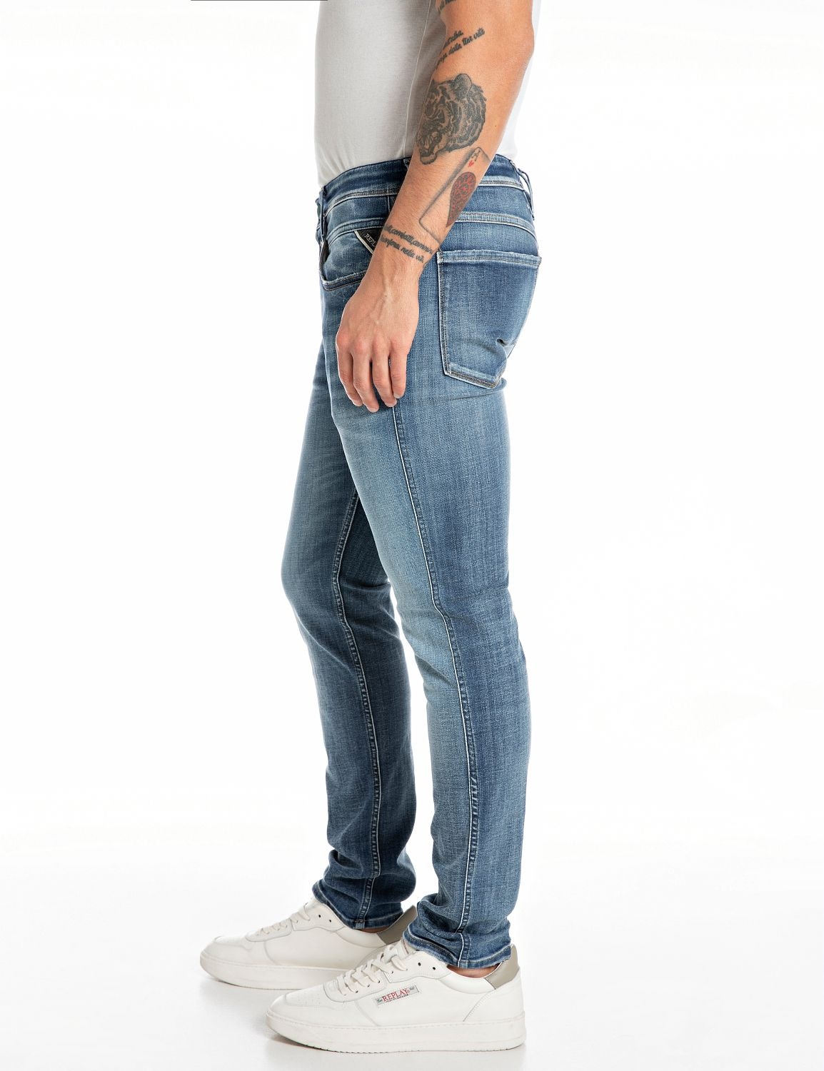 Replay Slim-fit-Jeans »ANBASS«, mit Washed-Optik