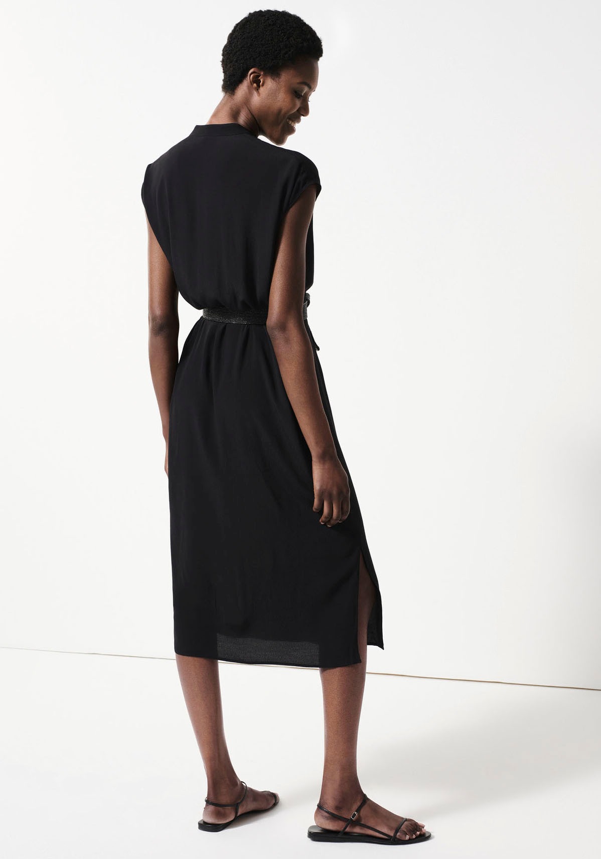 Someday Blusenkleid Quito 2 Tlg Mit Bindegurtel Knopfleiste Gunstig Kaufen Quelle De 