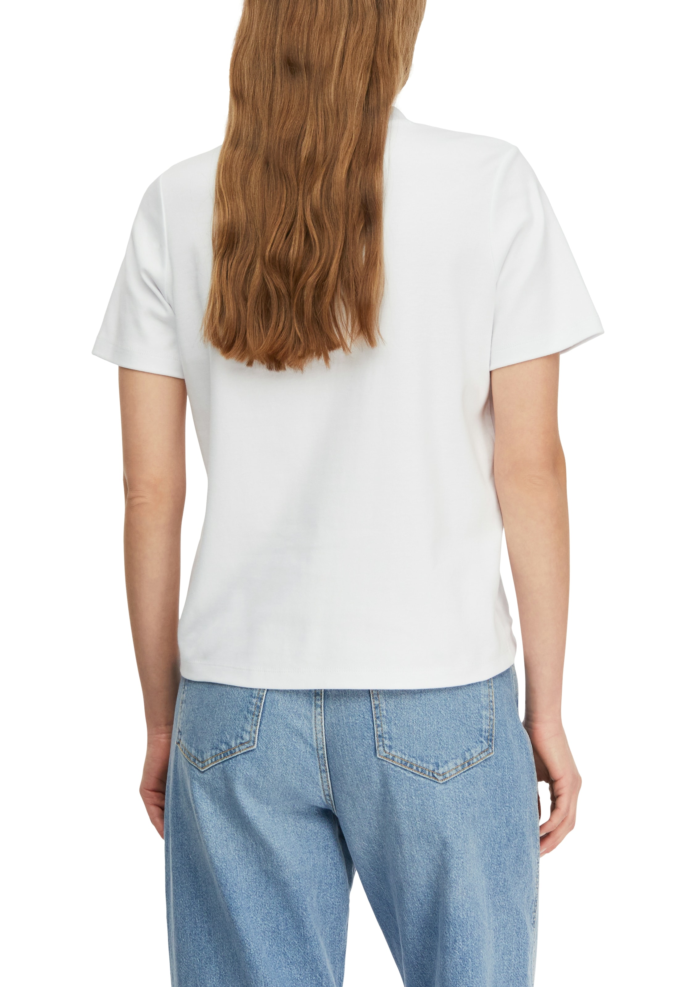 Comma Print-Shirt Sommershirt mit Frontpint