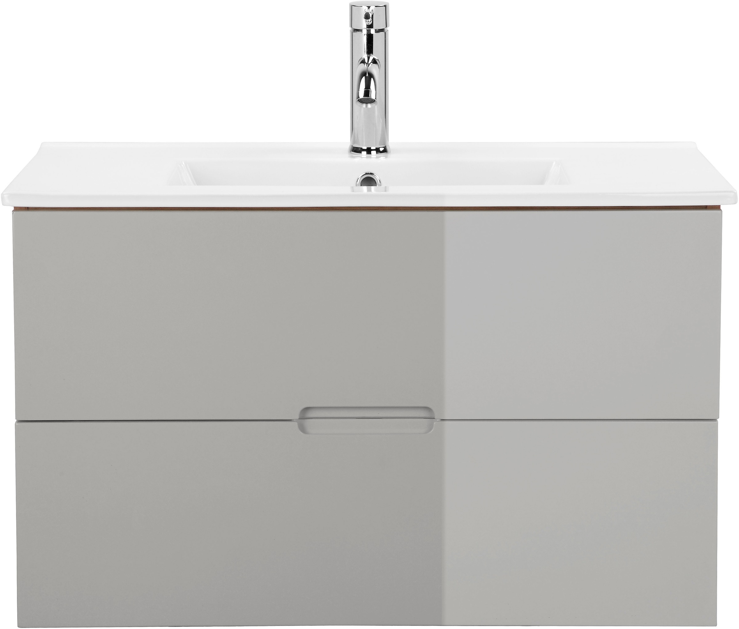 welltime Waschtisch »Lund Badezimmerschrank Unterschrank mit Becken« Set, W günstig online kaufen