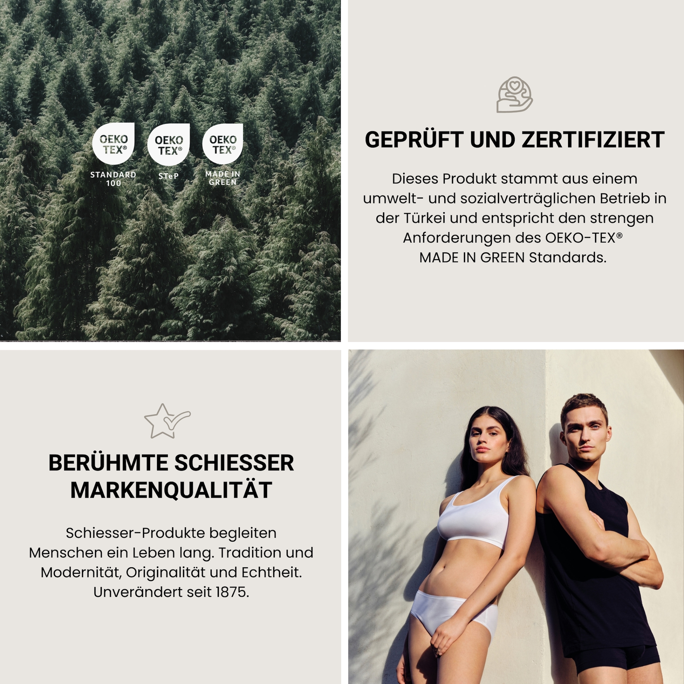 Schiesser Wendebettwäsche »Vendi aus weicher Baumwolle mit lebhaften Streifen«, Made in Green