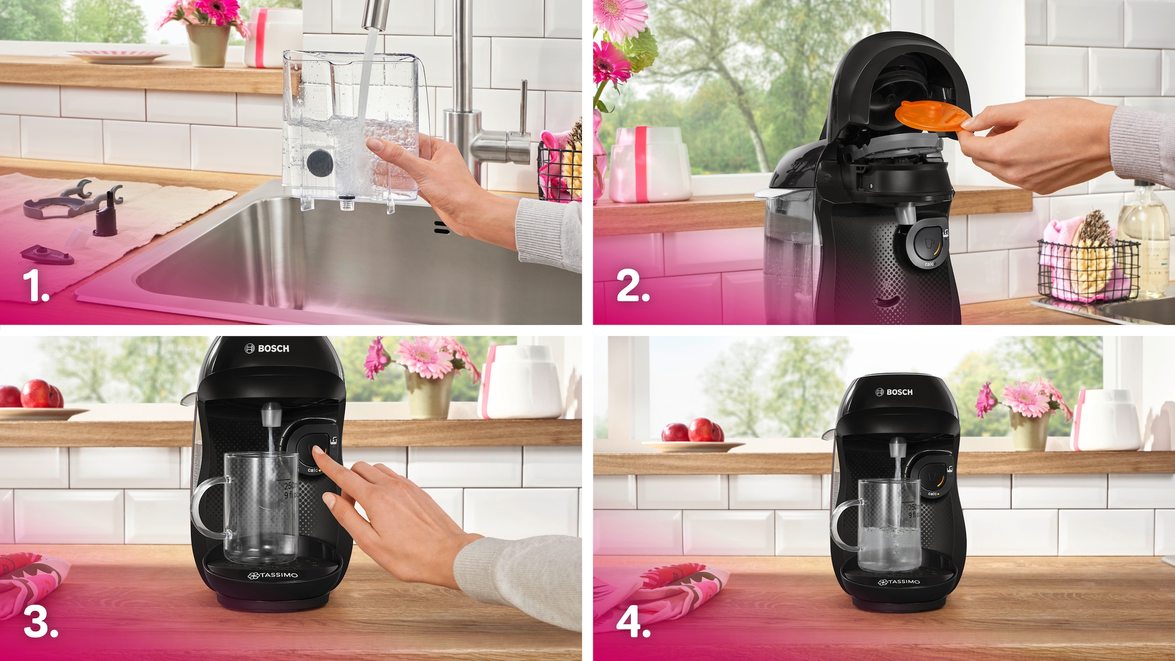 TASSIMO Kapselmaschine »Happy TAS1002N, über 70 Getränke, platzsparend«, nachhaltig, geeignet für alle Tassen, Wassertank 0,7 L, schwarz