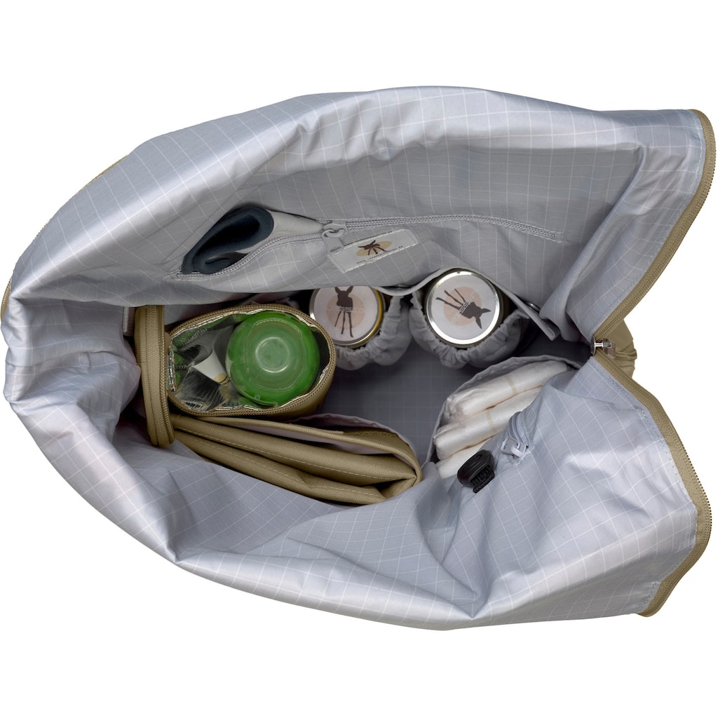 LÄSSIG Wickelrucksack »Green Label, Rolltop, Olive«, PETA-approved vegan; zum Teil aus recyceltem Material