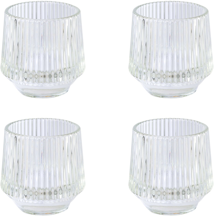 AM Design Kerzenständer »Kerzenhalter mit kunstvollen Ausbuchtungen«, (1 St.),  Stabkerzenhalter aus Glas, Dekoobjekt im Online-Shop bestellen