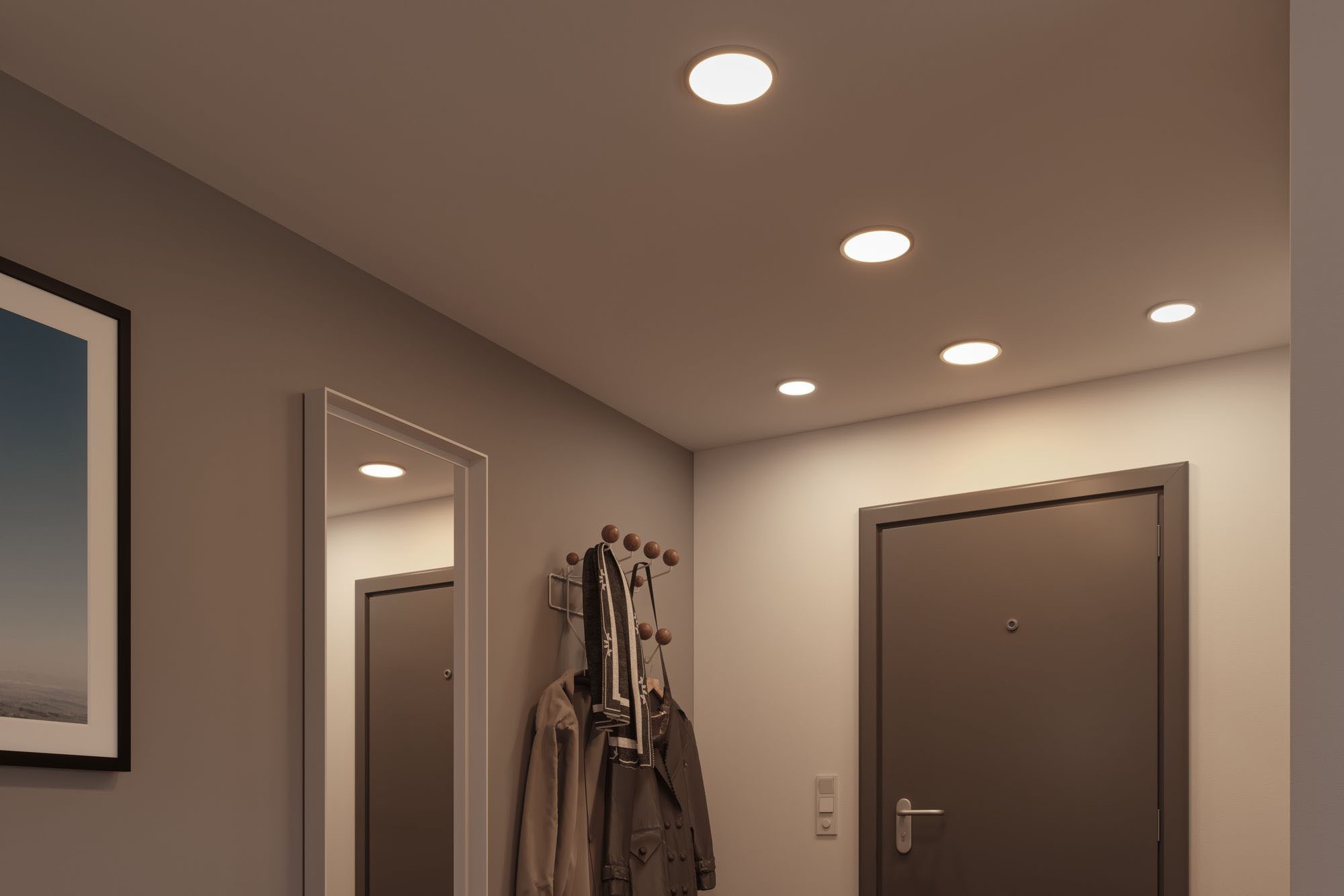 Paulmann LED Bad-Einbauleuchte »Areo«, Schutzart IP44, 3-Stufen-dimmbar, Ø 17,5 cm, inkl. LED Leuchtmittel