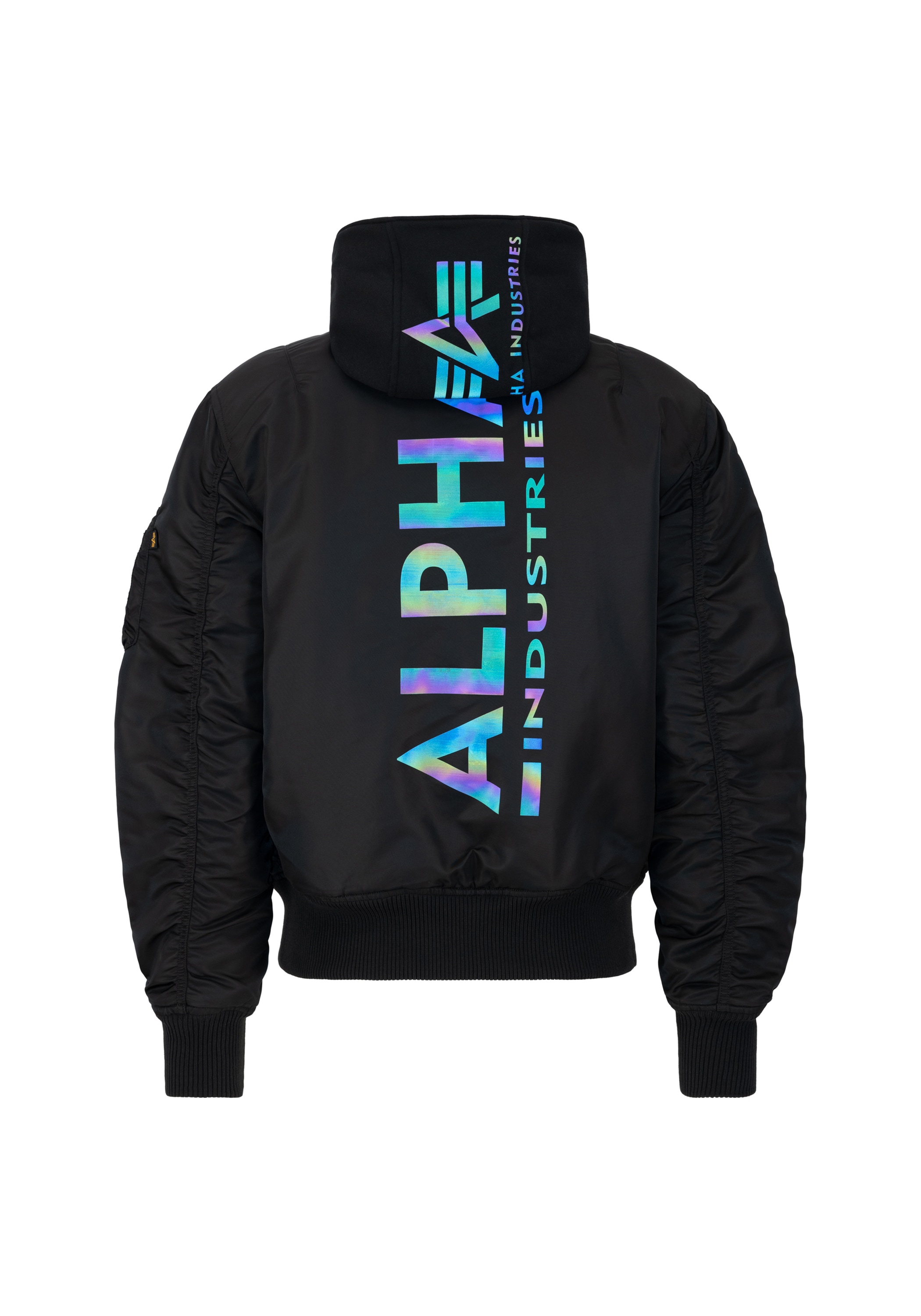 Alpha Industries Bomberjacke »Alpha Industries Men - Bomber Jackets MA-1 Zip Hood Backprint«