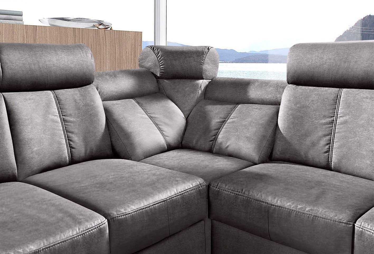 sit&more Ecksofa »Basel L-Form«, wahlweise mit Relaxfunktion