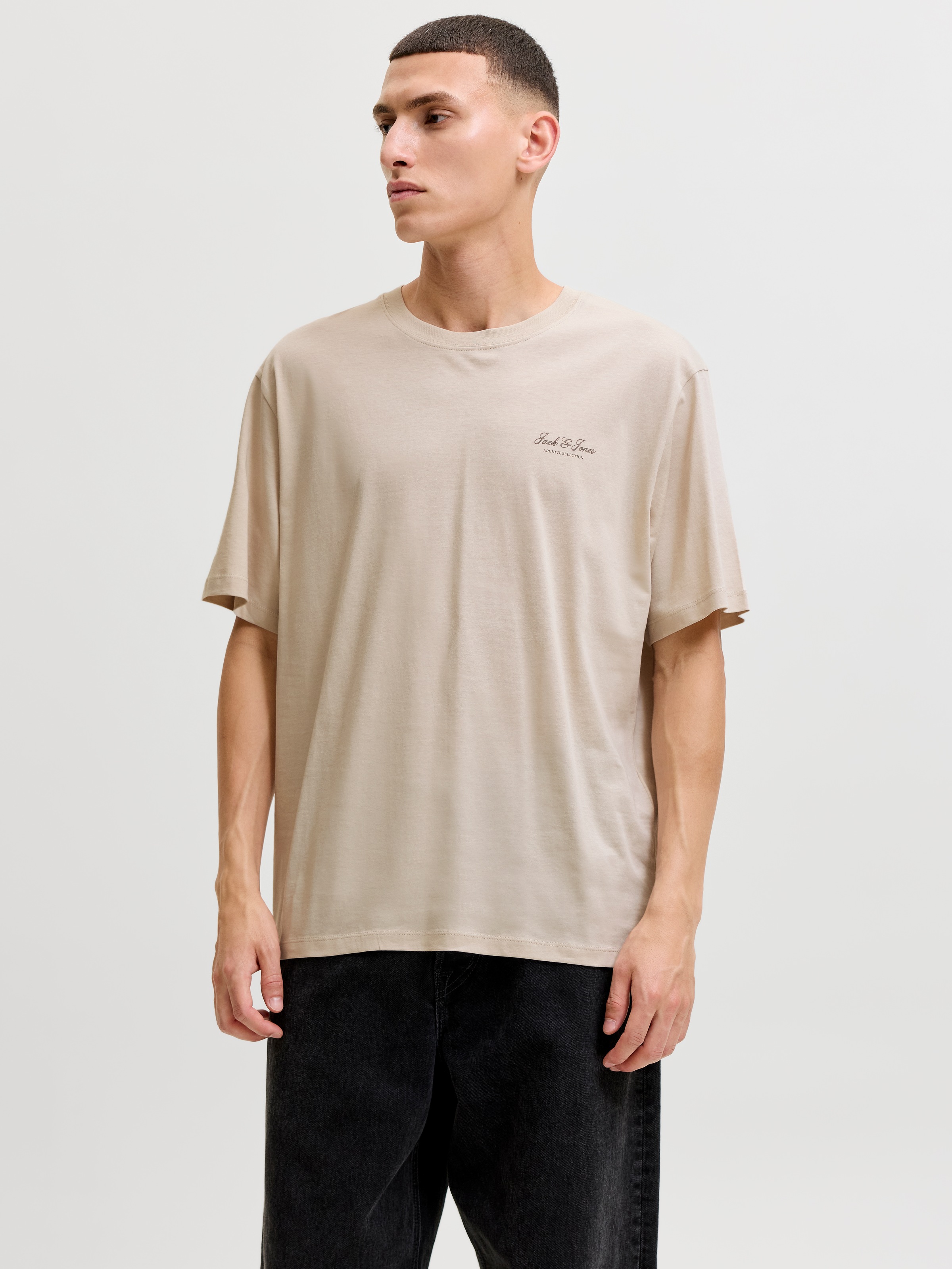 Jack & Jones T-Shirt »JJEARCHIVE GRAPHIC TEE SS O-NECK 3PK MP« Packung, 3 Baumwolle, relaxed fit