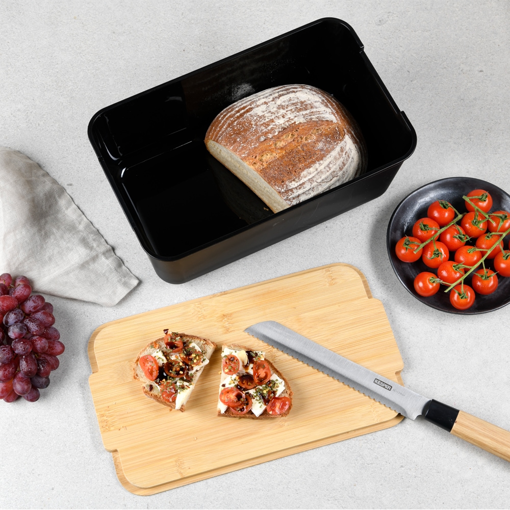 KESPER® Brotkasten »Brotbox« Deckel als Schneidebrett verwendbar