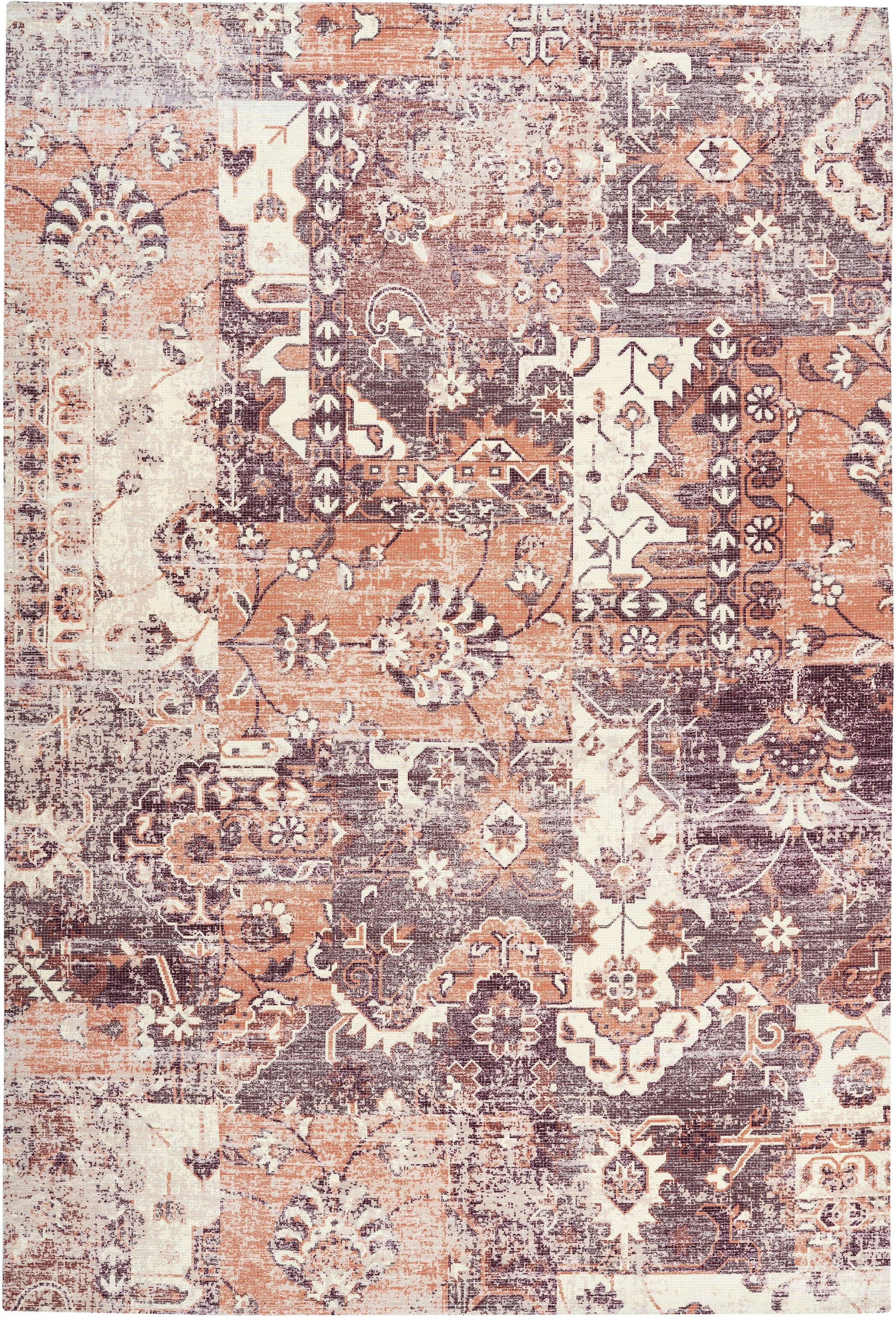 my home Teppich »Arnau«, rechteckig, 10 mm Höhe, Vintage Design, Teppich im Used-Look, orientalisch, Flachgewebe