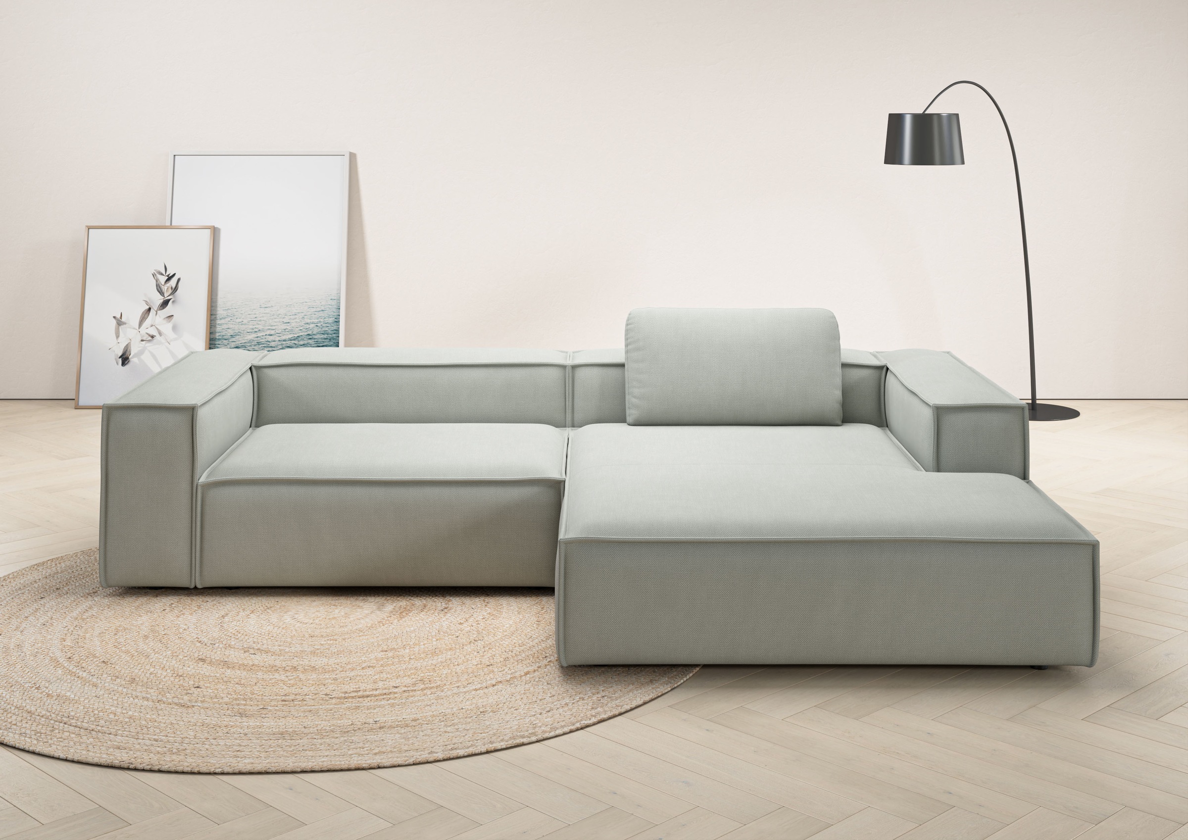 Home affaire Ecksofa »Watertown, modernes XXL L-Form, 306 cm breit« Großzüg günstig online kaufen