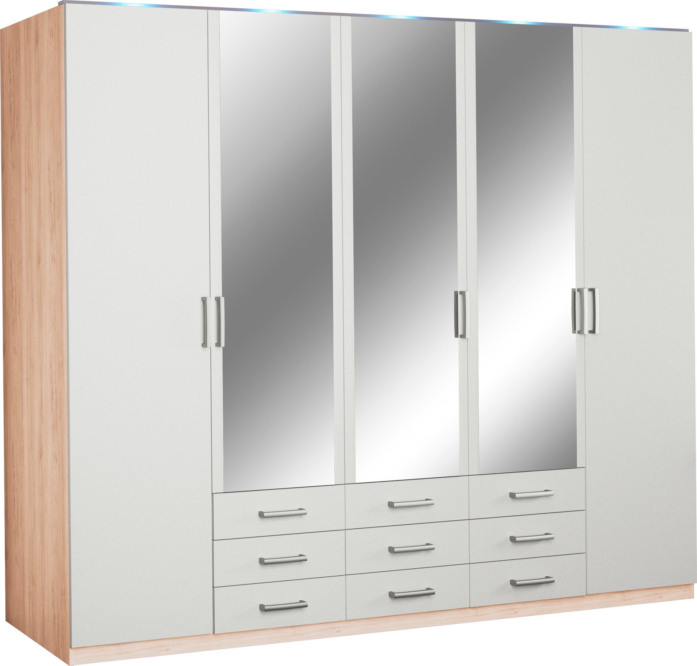 priess Kleiderschrank "Amsterdam", mit oder ohne LED-Beleuchtung günstig online kaufen