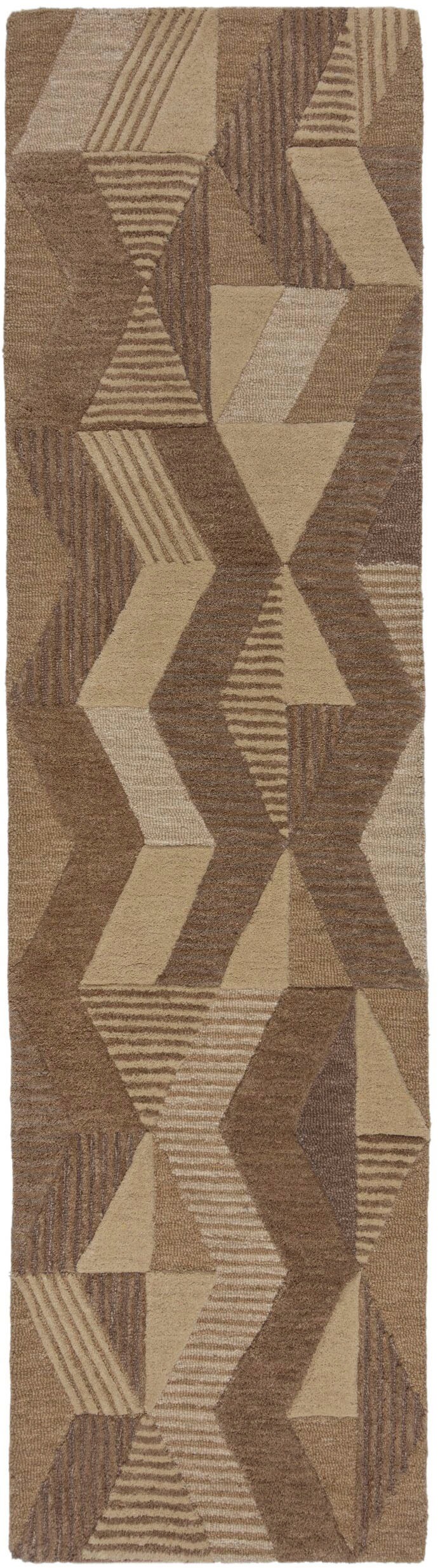 FLAIR RUGS Wollteppich »Asher«, rechteckig, 10 mm Höhe, Geometrischer moder günstig online kaufen