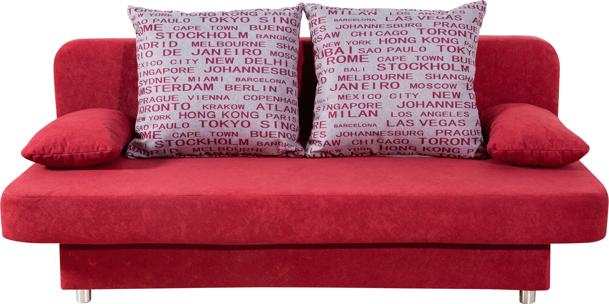 COLLECTION AB Schlafsofa »Ulla inkl. Bettfunktion und Bettkasten«, Schlafsofa,Bettfunktion,Bettkasten,inkl. Rückenkissen,Armlehnekissen