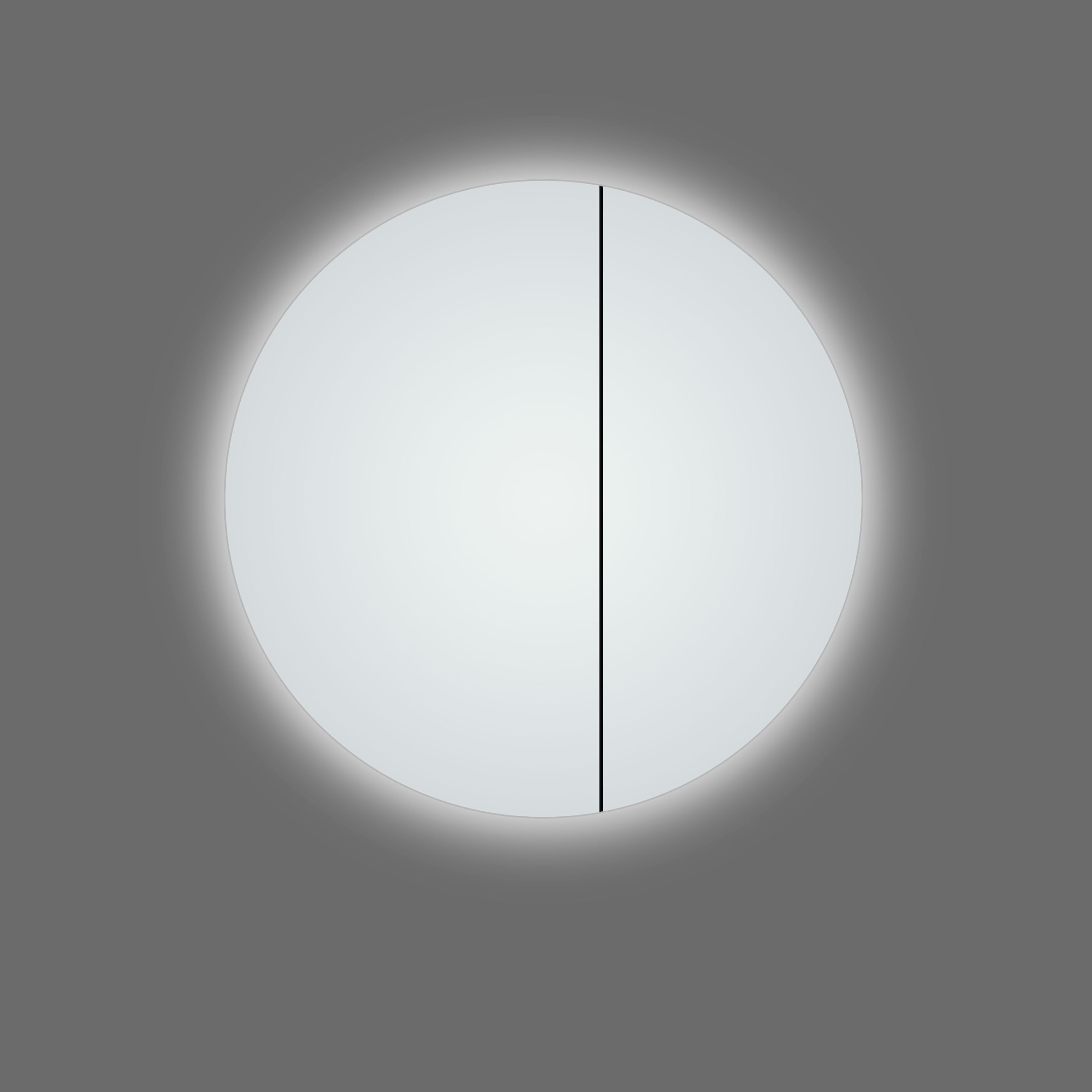 Talos Badezimmerspiegelschrank, Ø: 60 cm, LED-Beleuchtung, aus Aluminium  und Echtglas, IP24 online kaufen