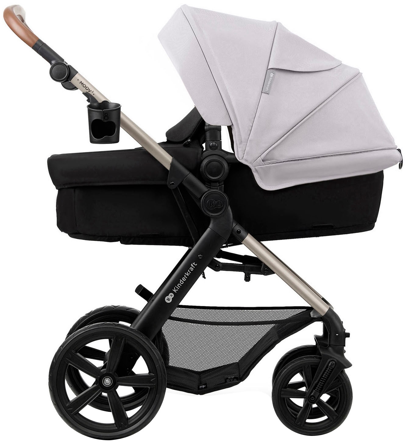 Kinderkraft Kombi-Kinderwagen »MOOV 2 3IN1« 27 kg mit EVA-Rädern