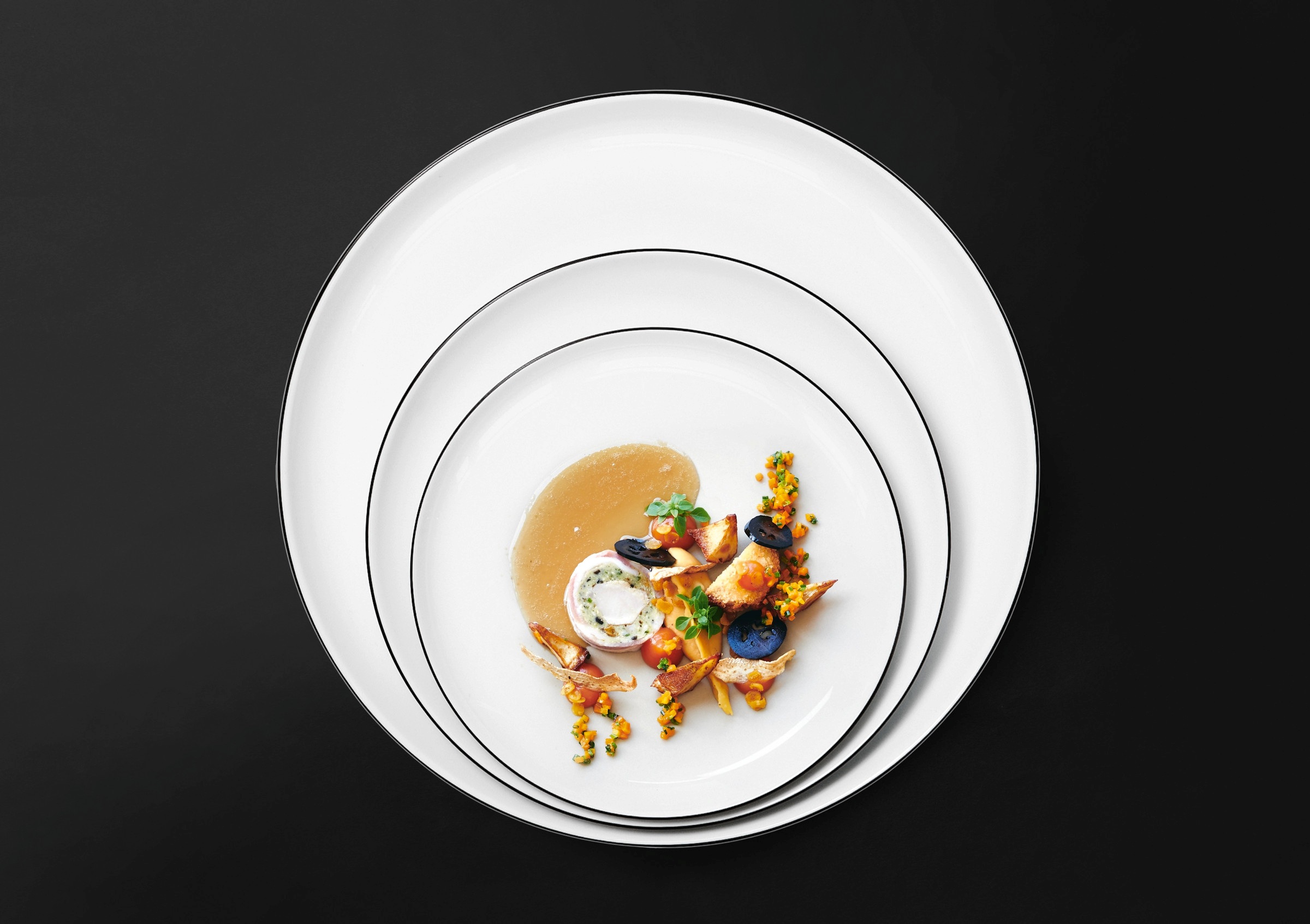 Seltmann Weiden Frühstücksteller »Lido Black Line« Teller rund 20 cm günstig online kaufen