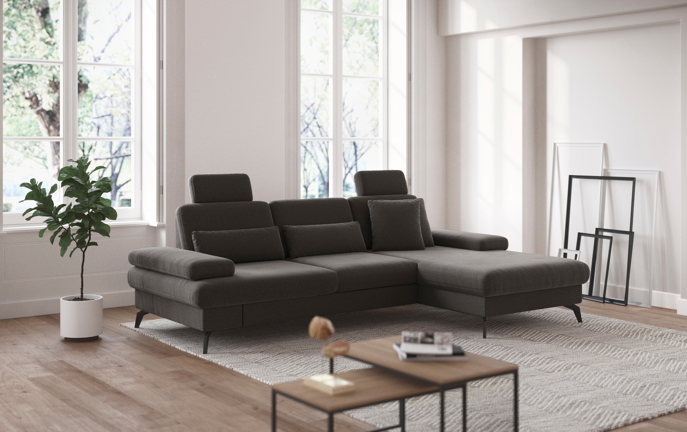 sit&more Ecksofa »Morris L-Form, inkl. Sitztiefenverstellung« wahlweise mit günstig online kaufen
