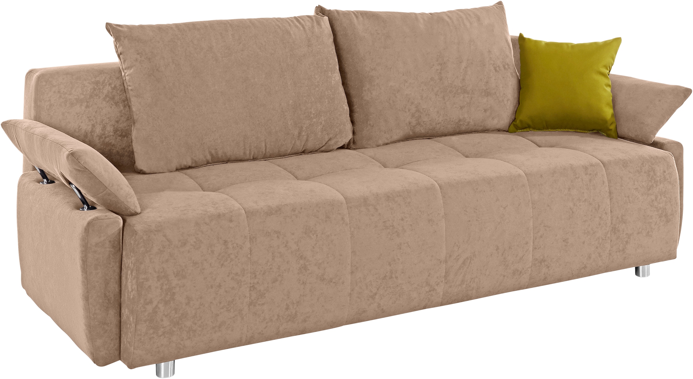 COLLECTION AB Schlafsofa »Funtastic«, mit Federkern, Bettfunktion, inklusive 2 Rücken- und 1 Zierkissen
