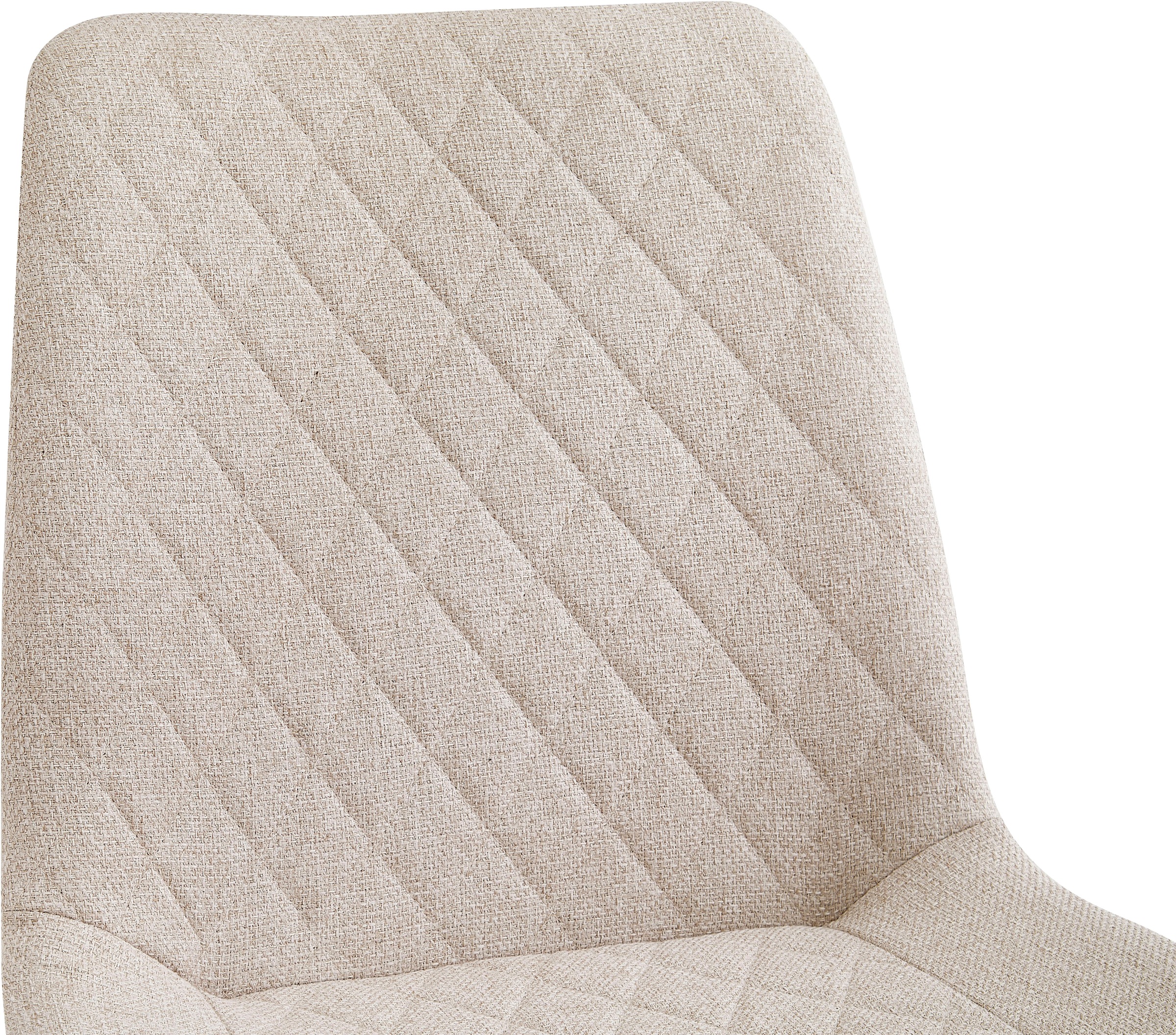 OTTO home Esszimmerstuhl »Juniper« () 2 Stk.Stuhl aus Webstoff mit moderner Rautensteppung und 360° Drehfunktion