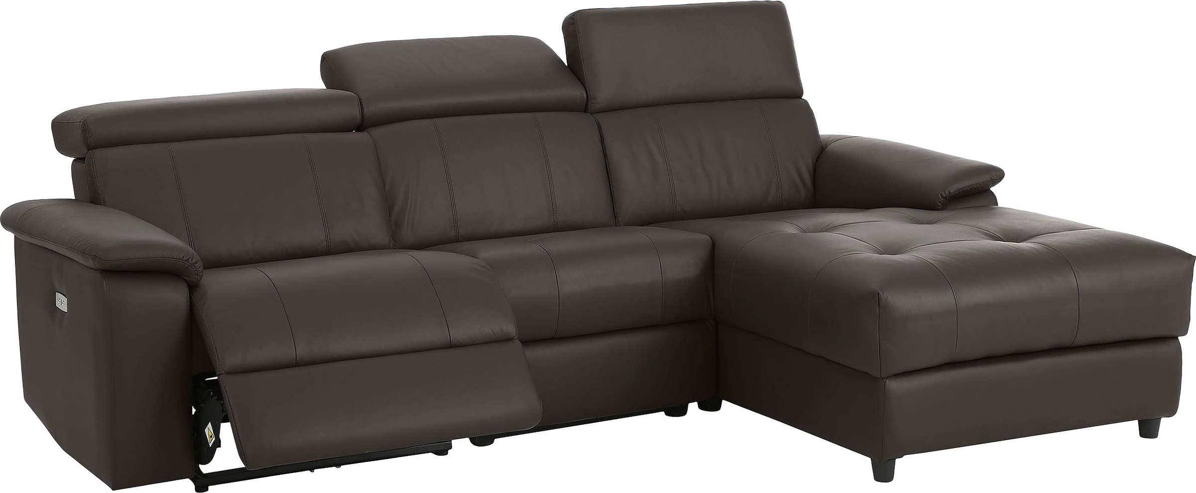 Home affaire Ecksofa »Binado, L-Form,«, mit manueller oder elektrischer Relaxfunktion mit USB-Anschluss