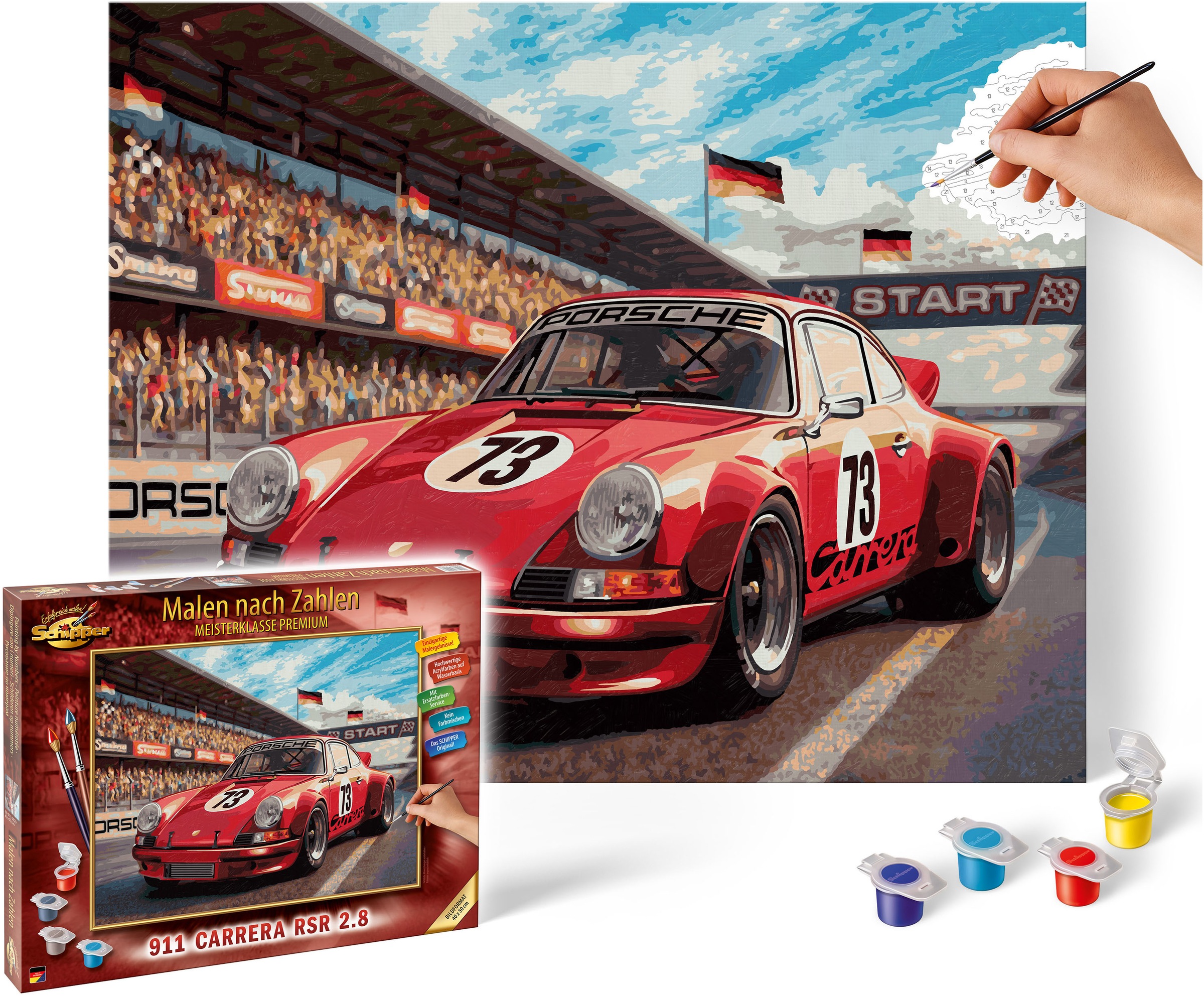 Schipper Malen nach Zahlen »Meisterklasse Premium - Porsche 911 Carrera RSR 2.8« Made in Germany