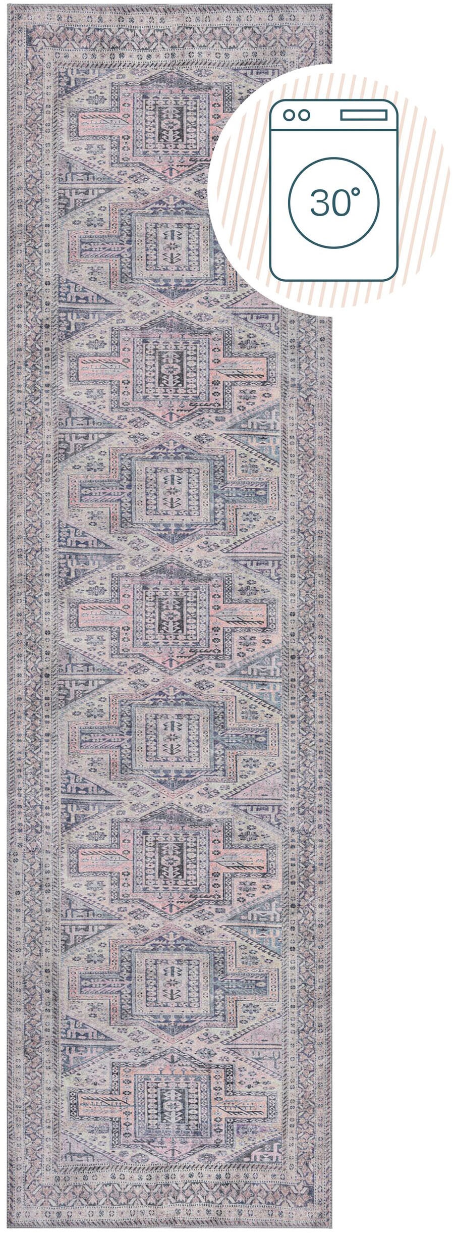 FLAIR RUGS Teppich »Otis«, rechteckig, 4 mm Höhe, Waschbarer Traditioneller günstig online kaufen