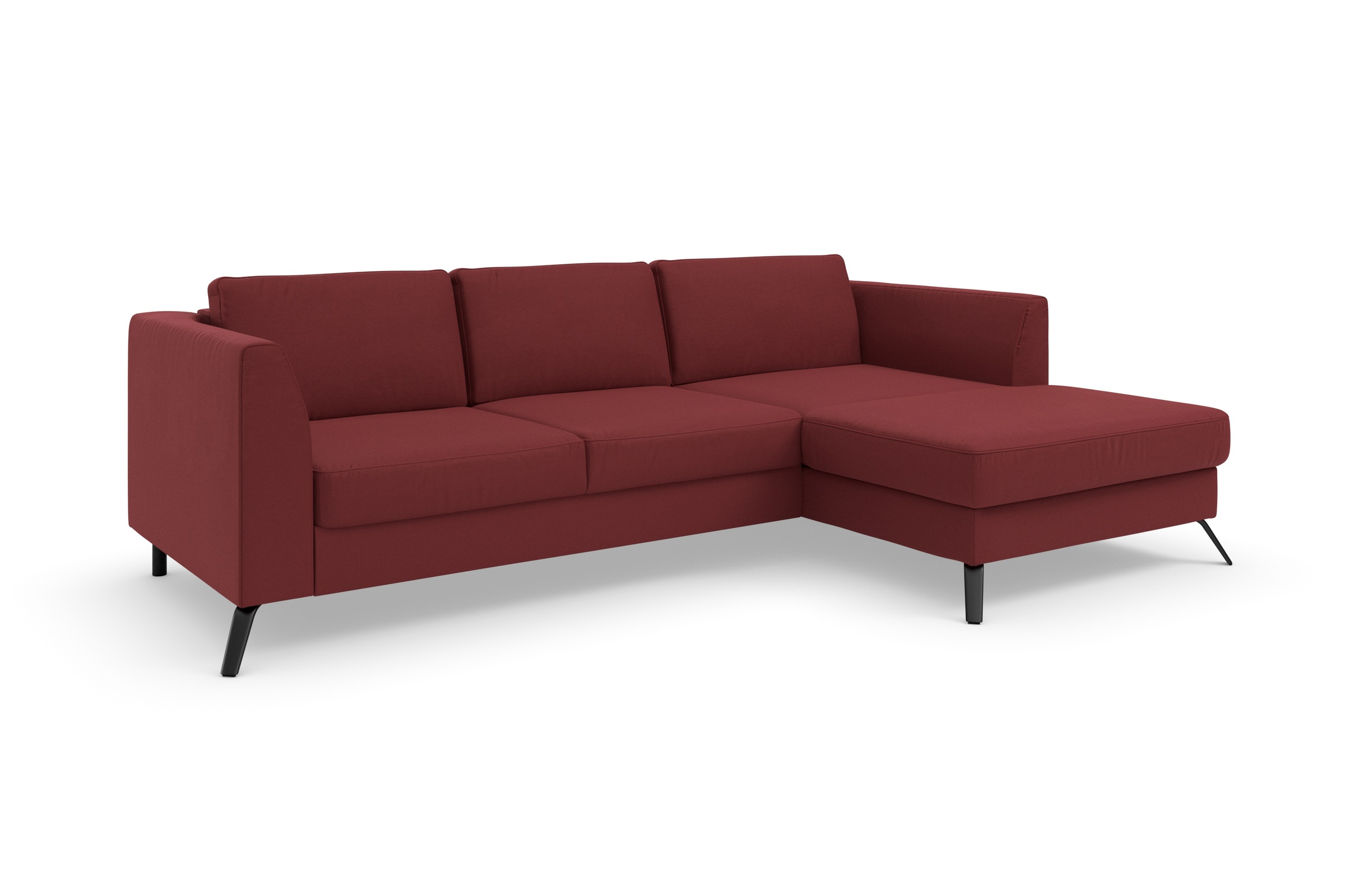 sit&more Ecksofa »Olsen L-Form«, inklusive Sitztiefenverstellung, wahlweise mit Bettfunktion, 15cm hoch