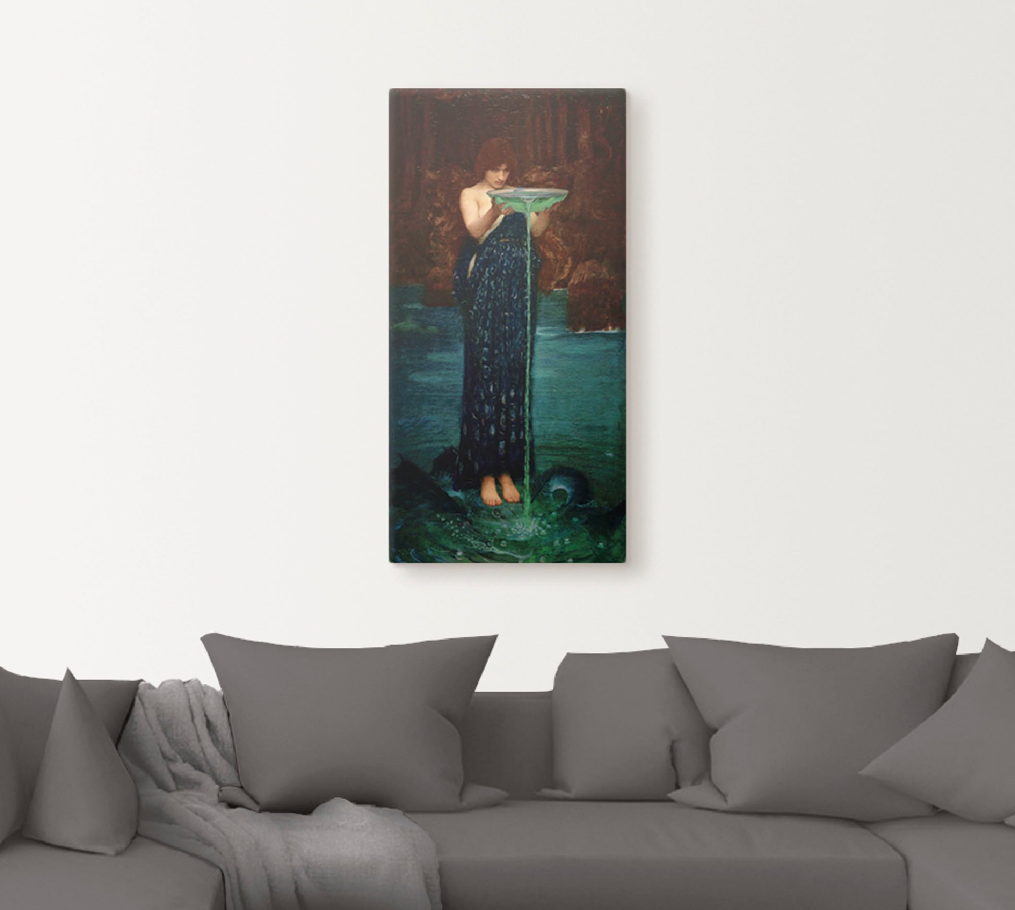 Artland Leinwandbild »Circe Invidiosa«, Frau, (1 St.), auf Keilrahmen gespannt
