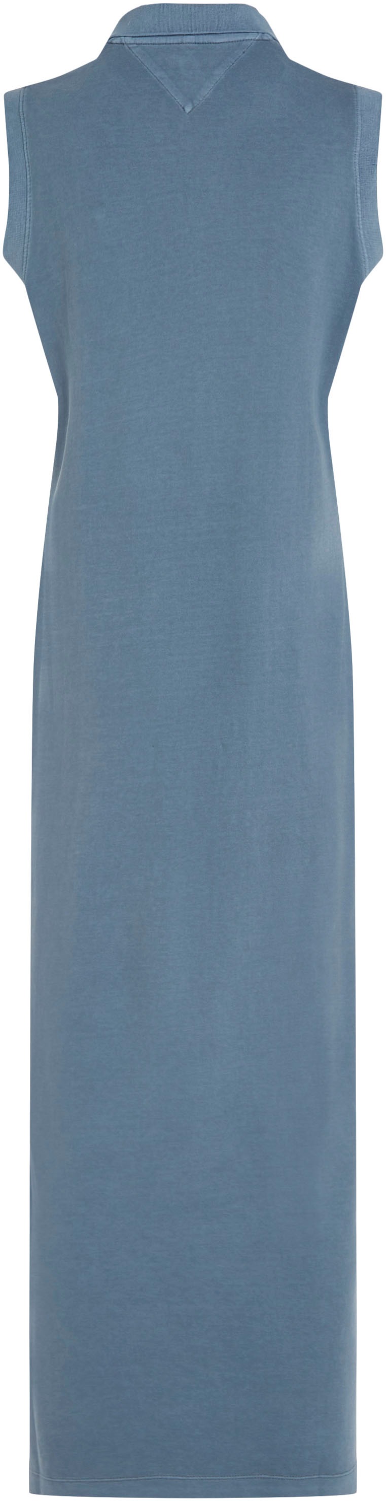 Tommy Hilfiger Polokleid »RLX GMD SLVLSS PQ MIDI POLO DRS«, mit Logostickerei