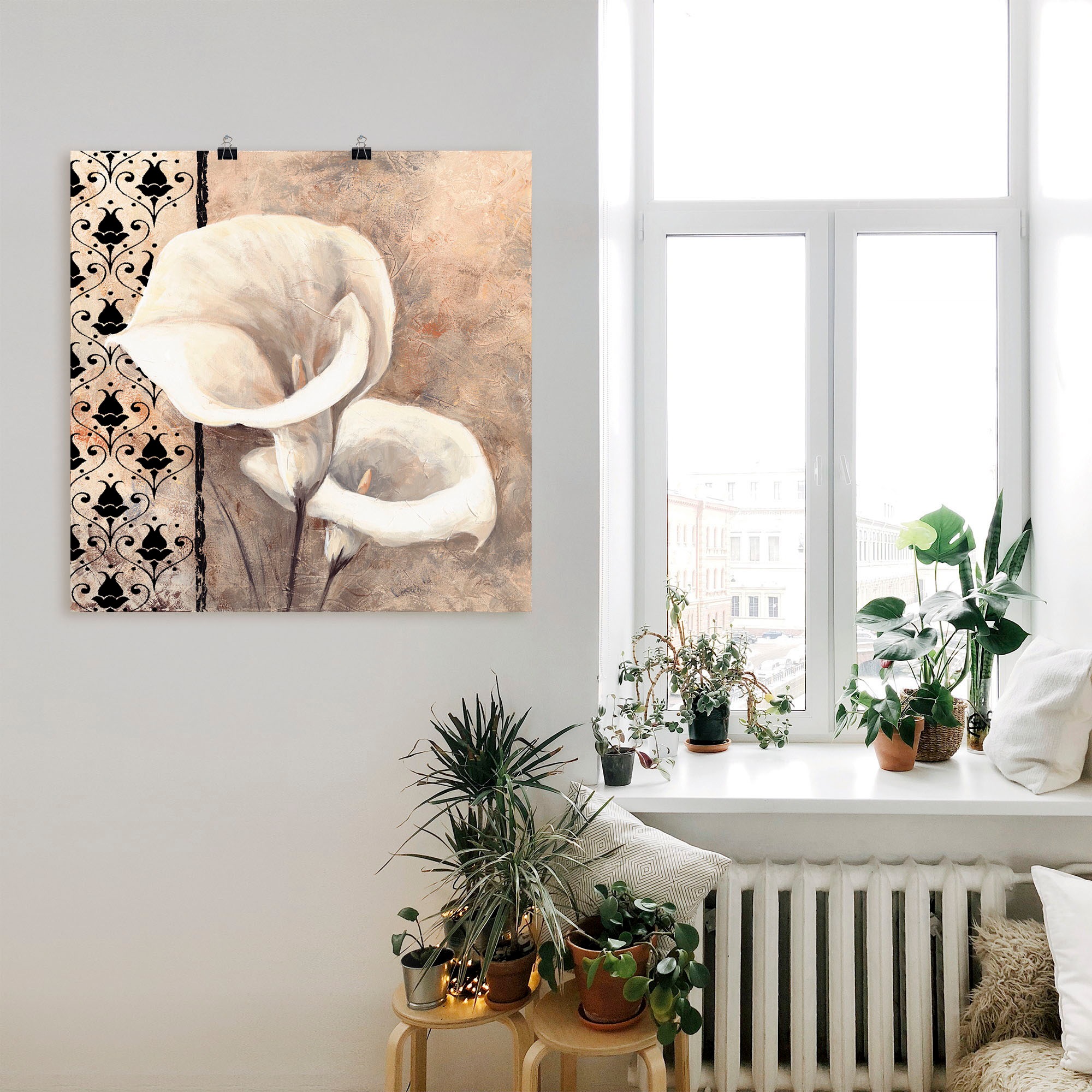 Artland Wandbild »Klassische Callas«, Blumenbilder, (1 St.), als Alubild, Outdoorbild, Leinwandbild, Poster in verschied. Größen